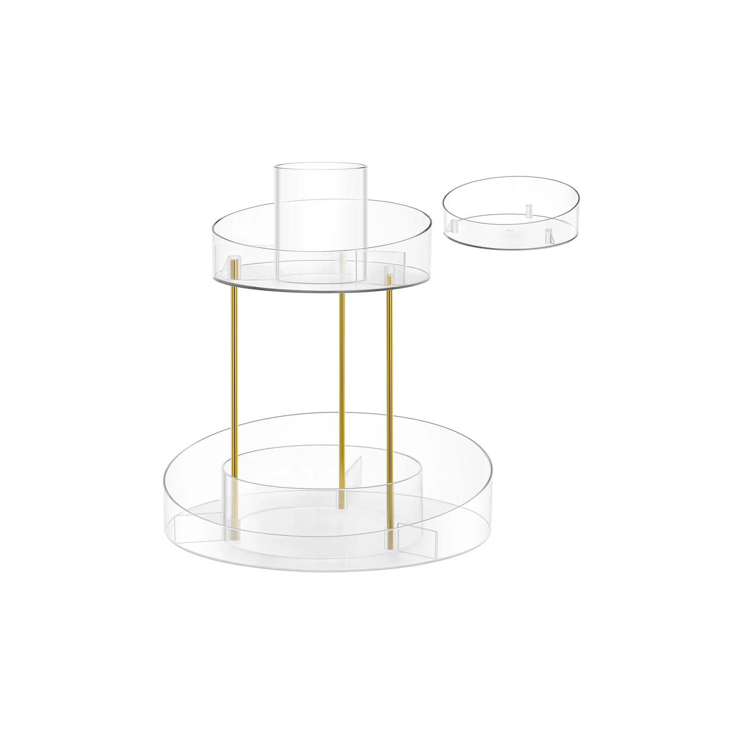 Make-up Organizer drehbar mit extra Tablett - Image 3