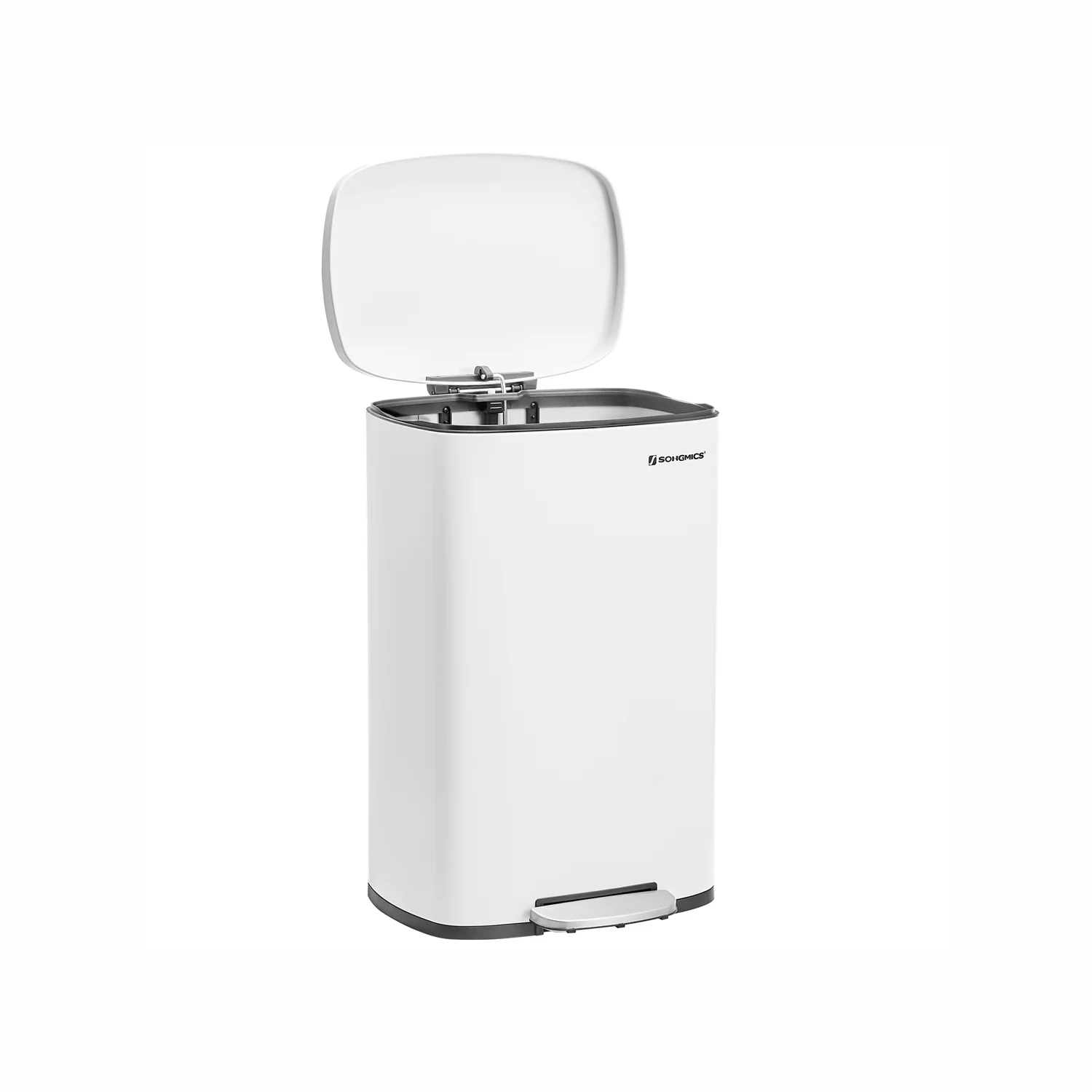 Mülleimer 50 L, Abfalleimer für die Küche, Küchentreteimer mit Deckel und Inneneimer