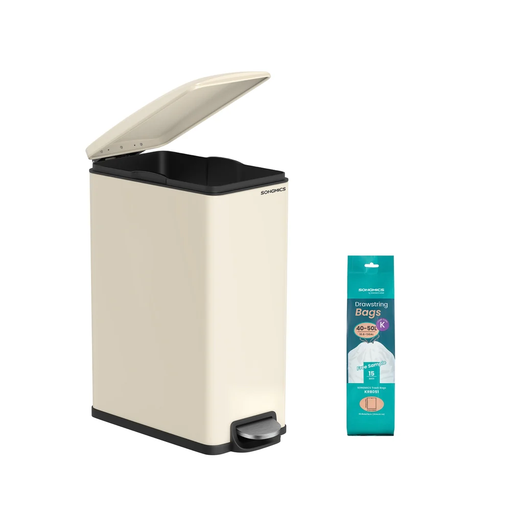 Mülleimer 50 Liter mit Sensor aus Edelstahl silbern - Image 3