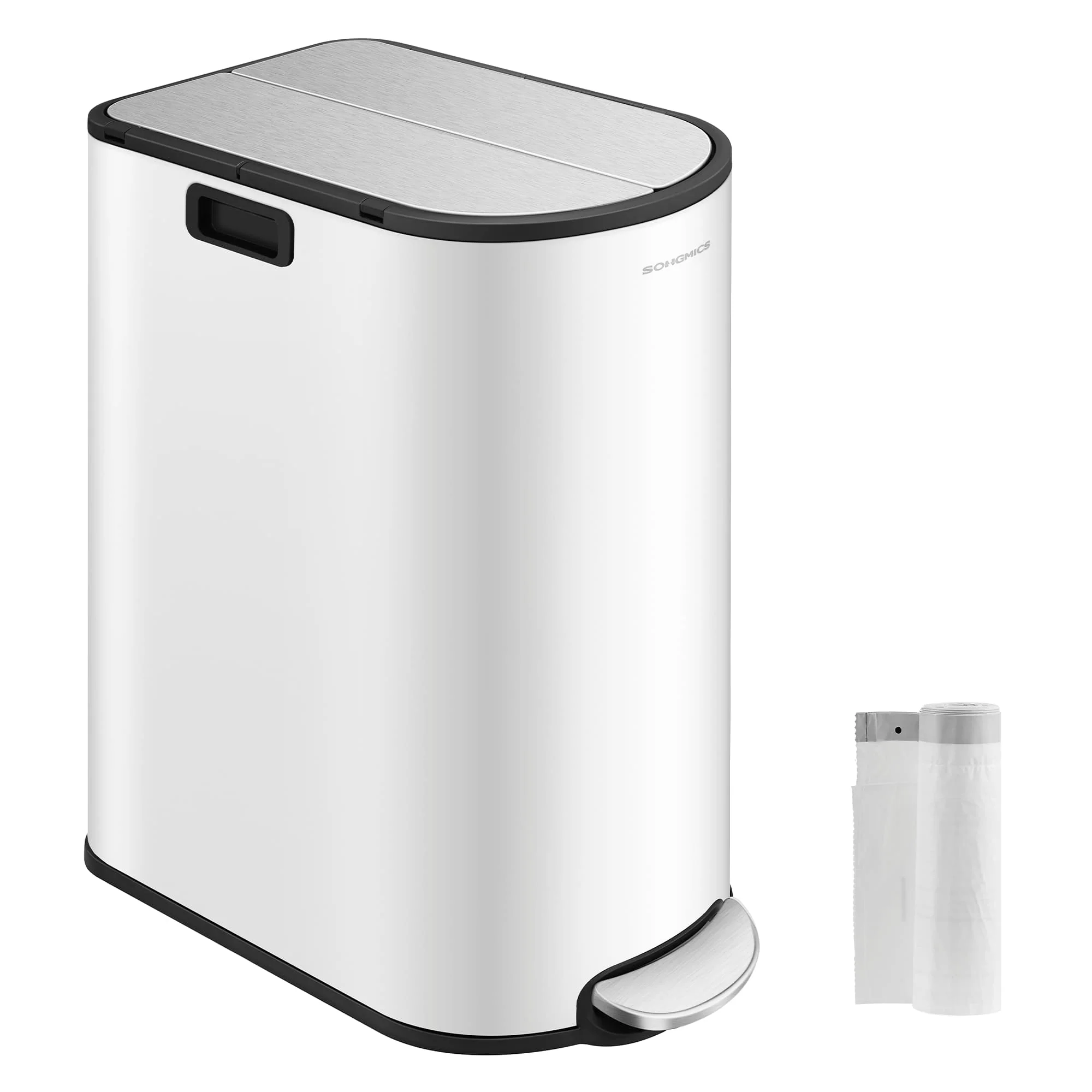 Mülltrennsystem mit 2 Fächern metallisches - Image 2