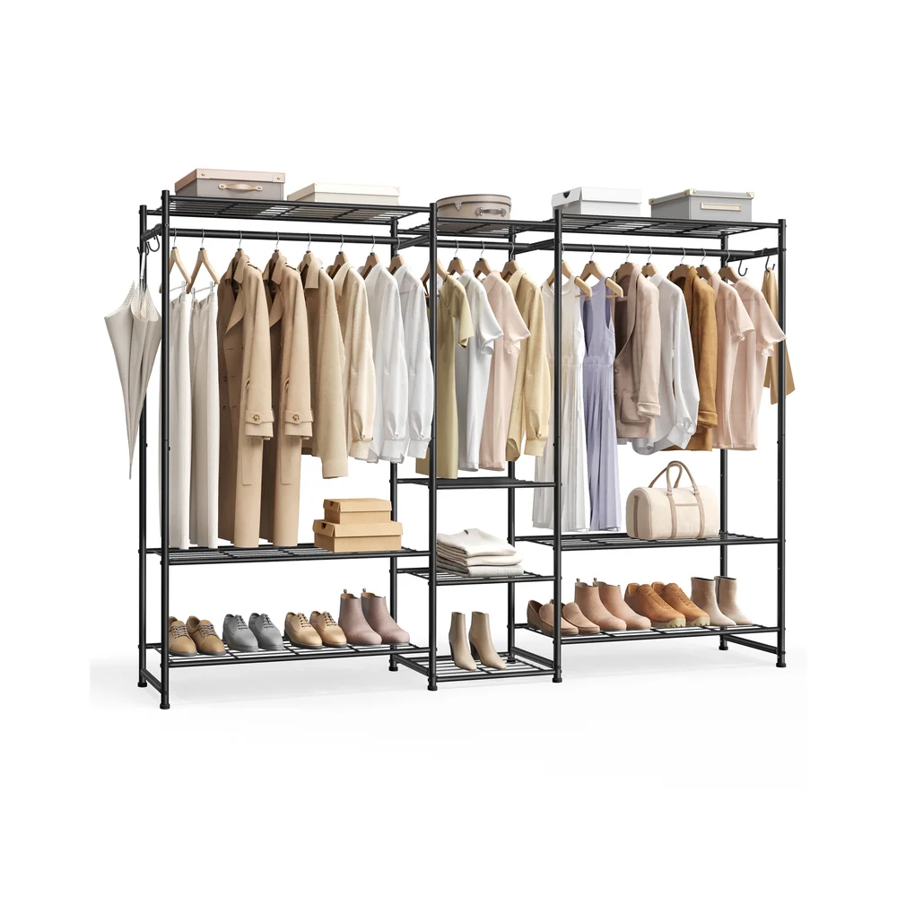 Offener Kleiderschrank mit Ablagen und Kleiderstangen - Image 2