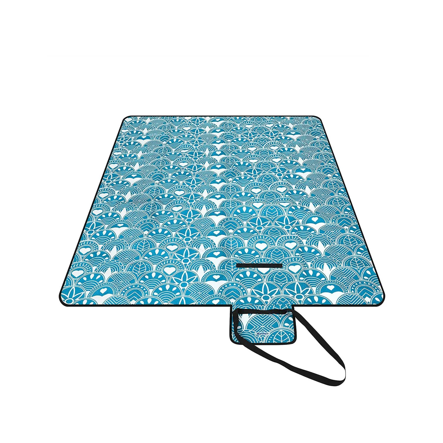 Picknickdecke 200 x 200 cm blau