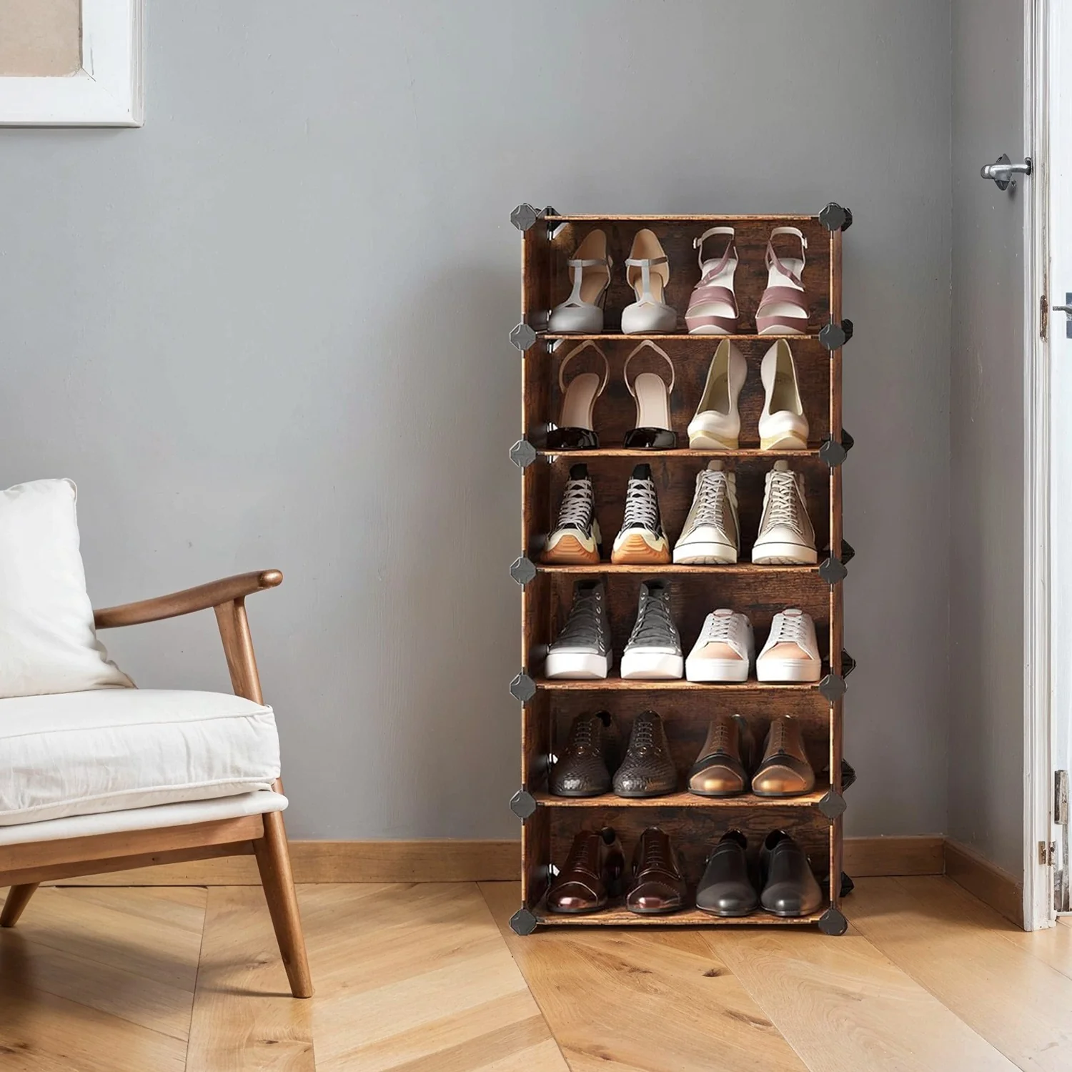 Regalsystem für Schuhe mit 10 Fächern