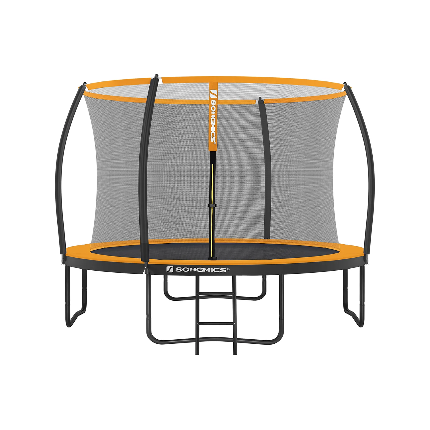 rundes Gartentrampolin mit Sicherheitsnetz
