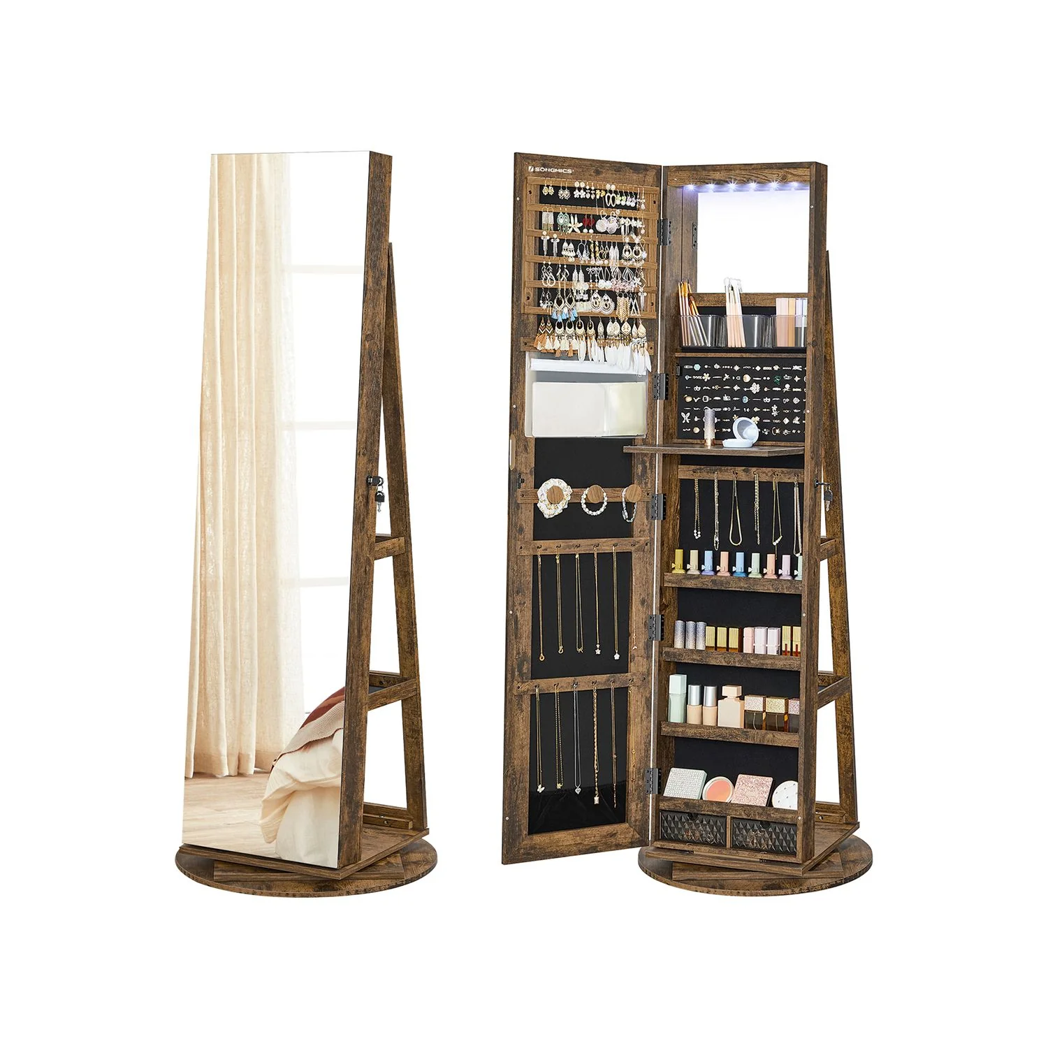 Schmuckschrank mit Spiegel - Image 2