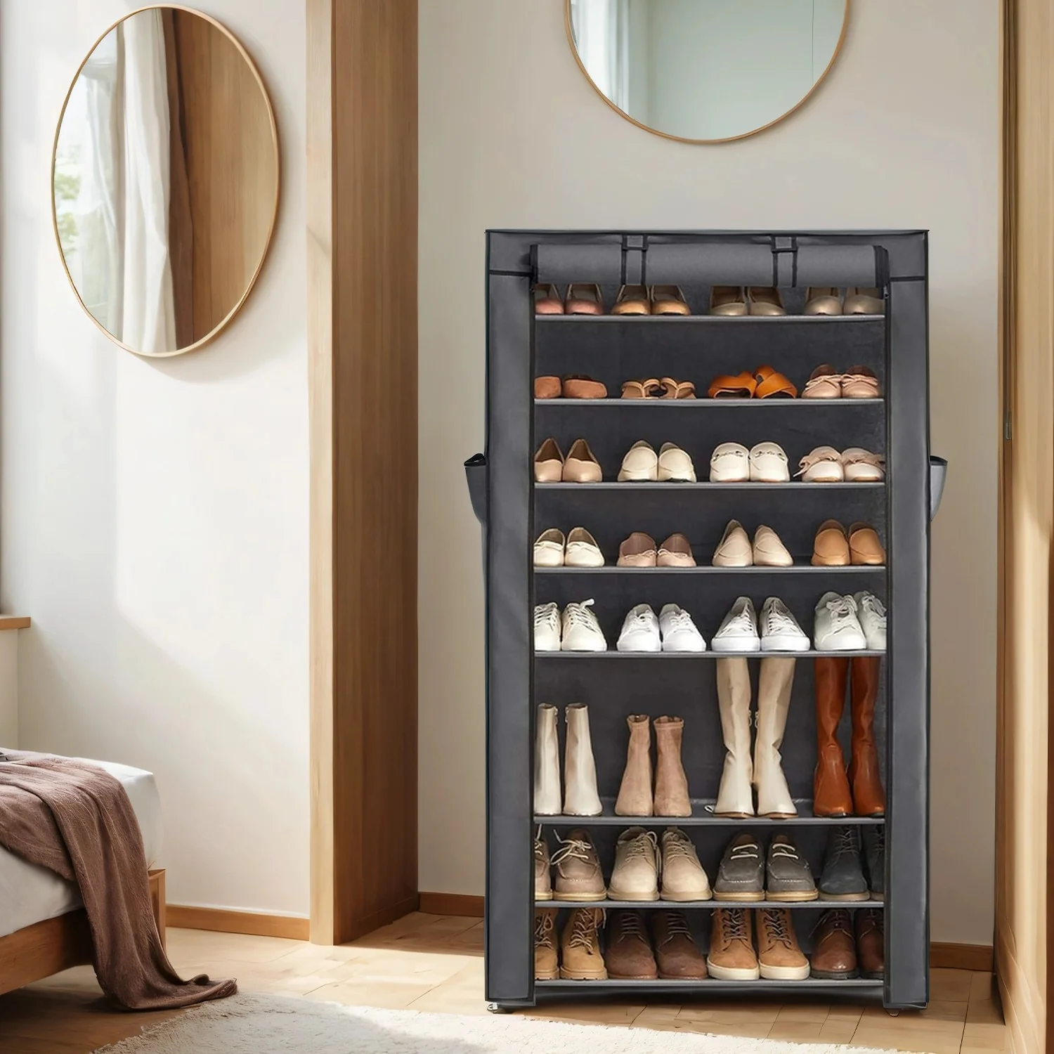 Schuhregal mit 10 Ablagen