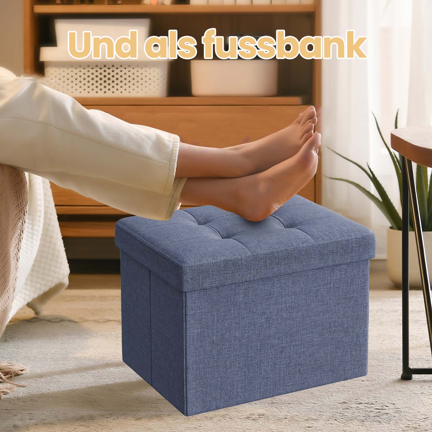Sitzbank aus Leinenimitat mit stauraum - Image 10