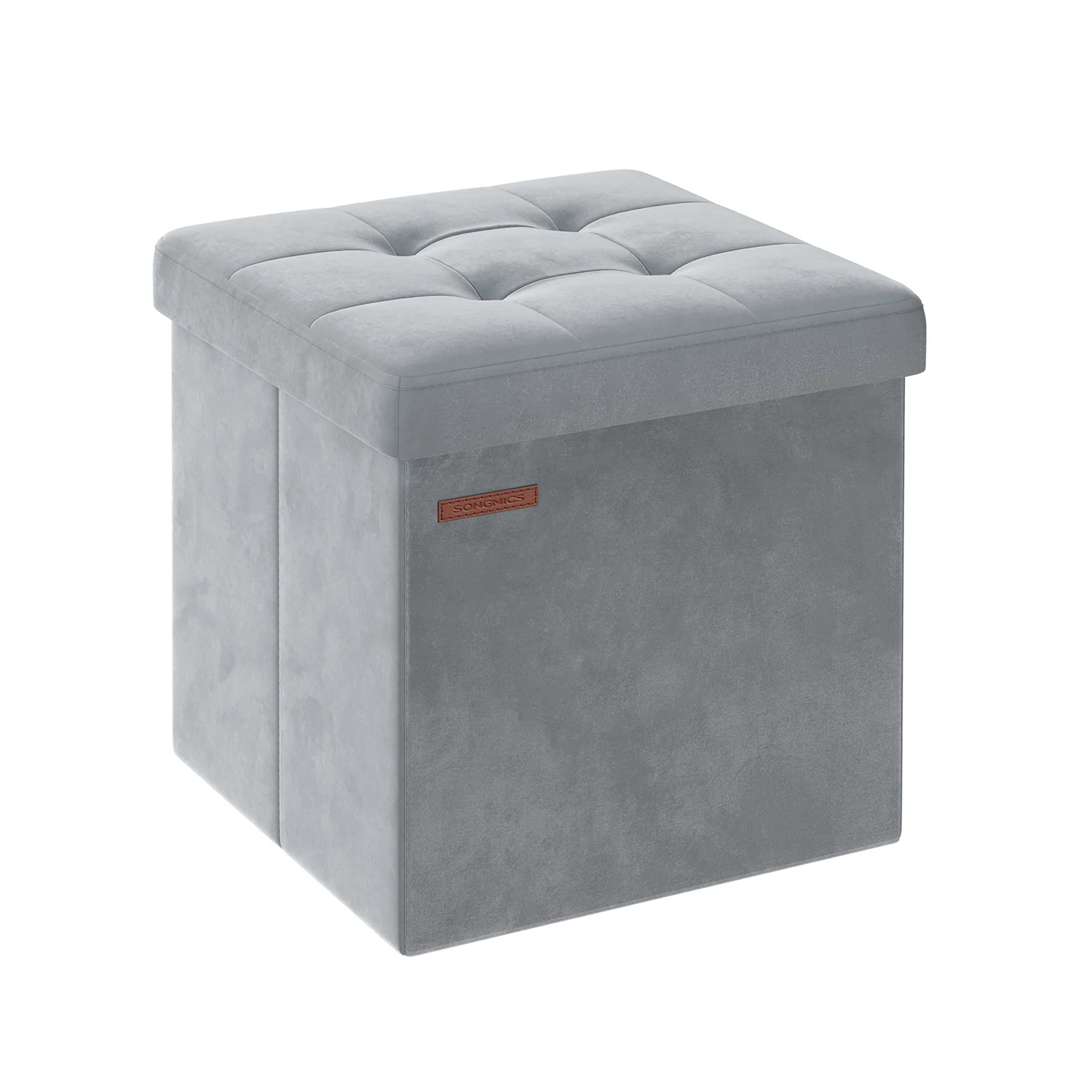 Sitzbank mit Stauraum aus Samt mit Deckel - Image 7