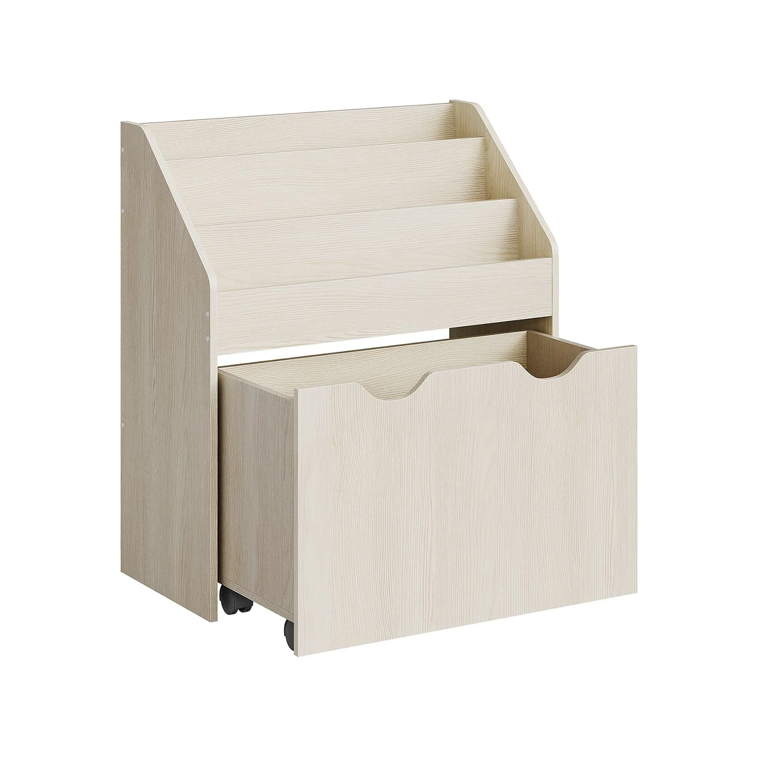 Spielzeugregal mit 3 Regalebenen auf Rollen - Image 3