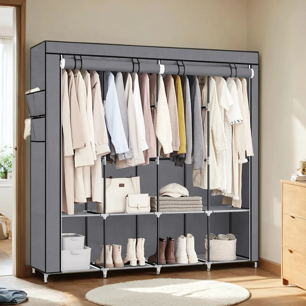 Stoffschrank mit 4 Hängefächern und 4 Seitentaschen - Image 2