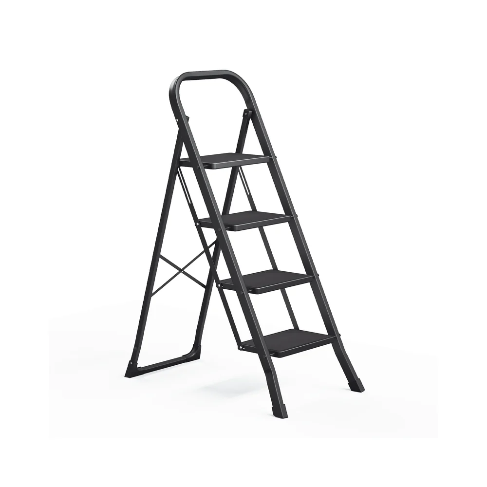 Trittleiter mit 3 Stufen Grau-Schwarz - Image 3