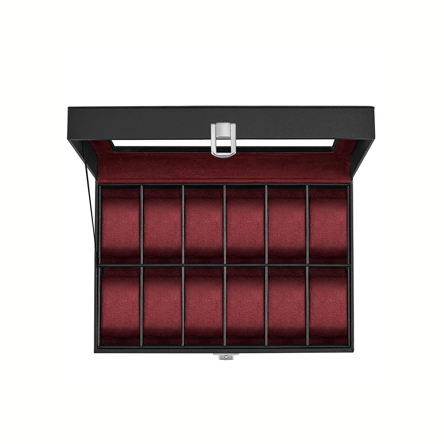 Uhrenbox mit Glasdeckel Metallverschluss - Image 2