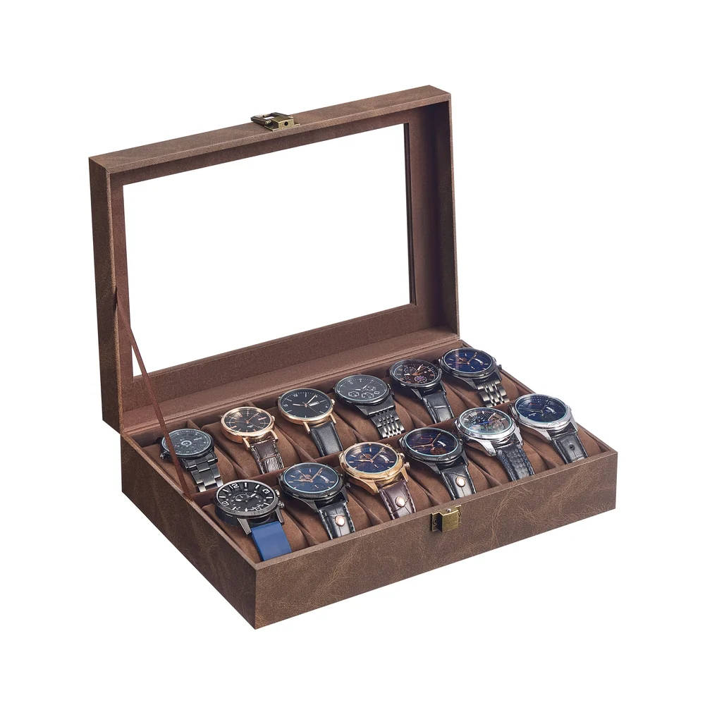 Uhrenbox mit Glasdeckel Metallverschluss - Image 3