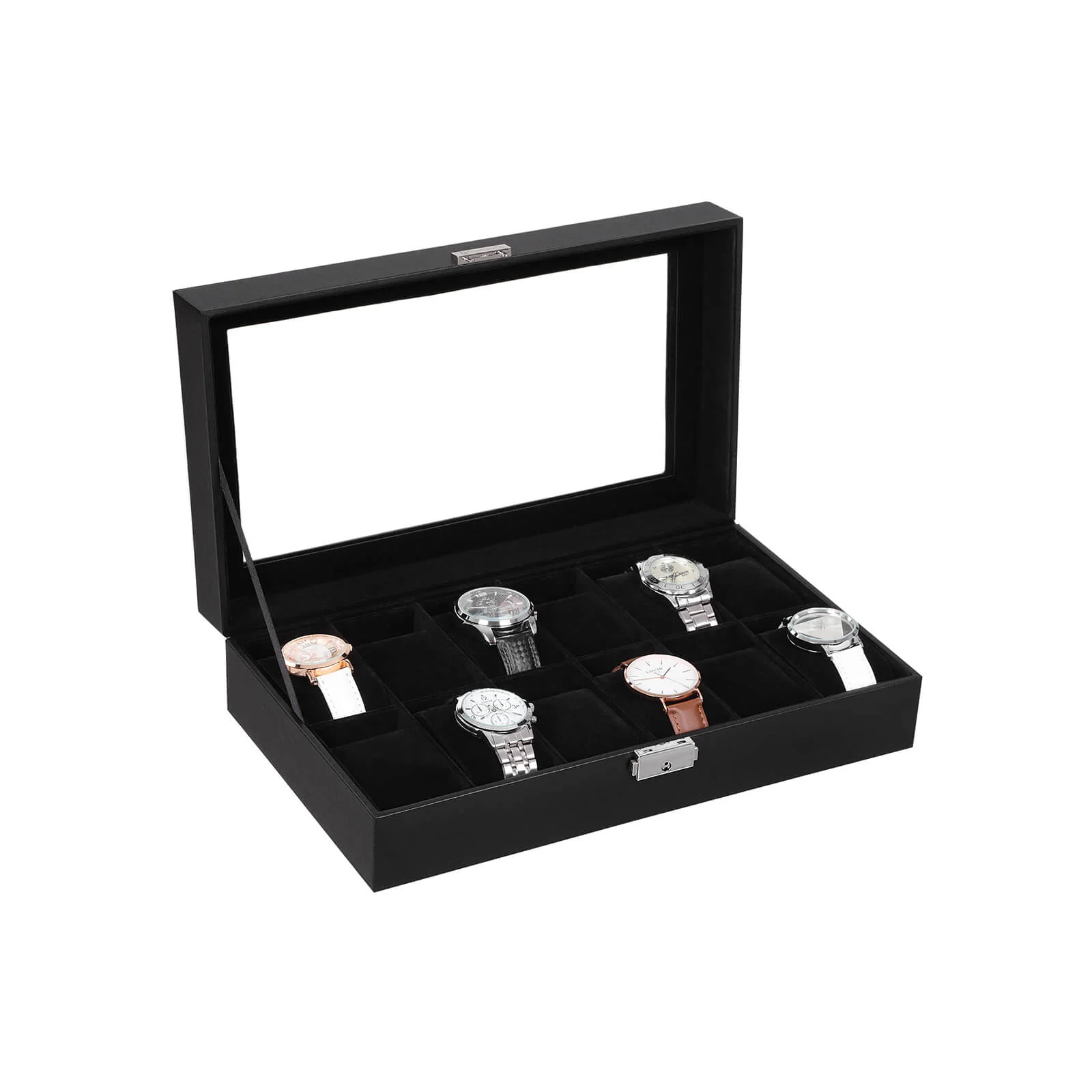 Uhrenbox mit 12 Fächern