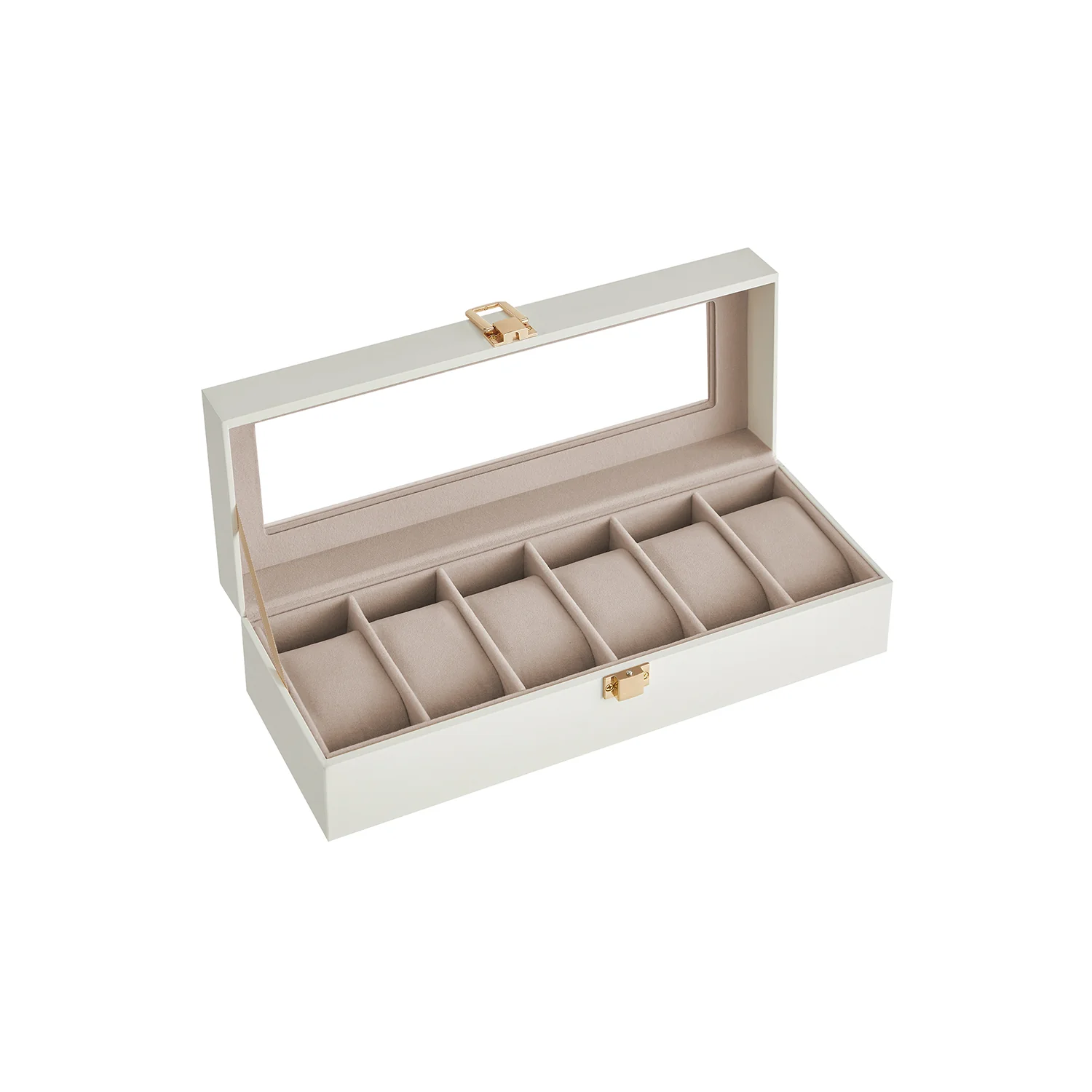 Uhrenbox mit Glasdeckel und Metallverschluss - Image 2