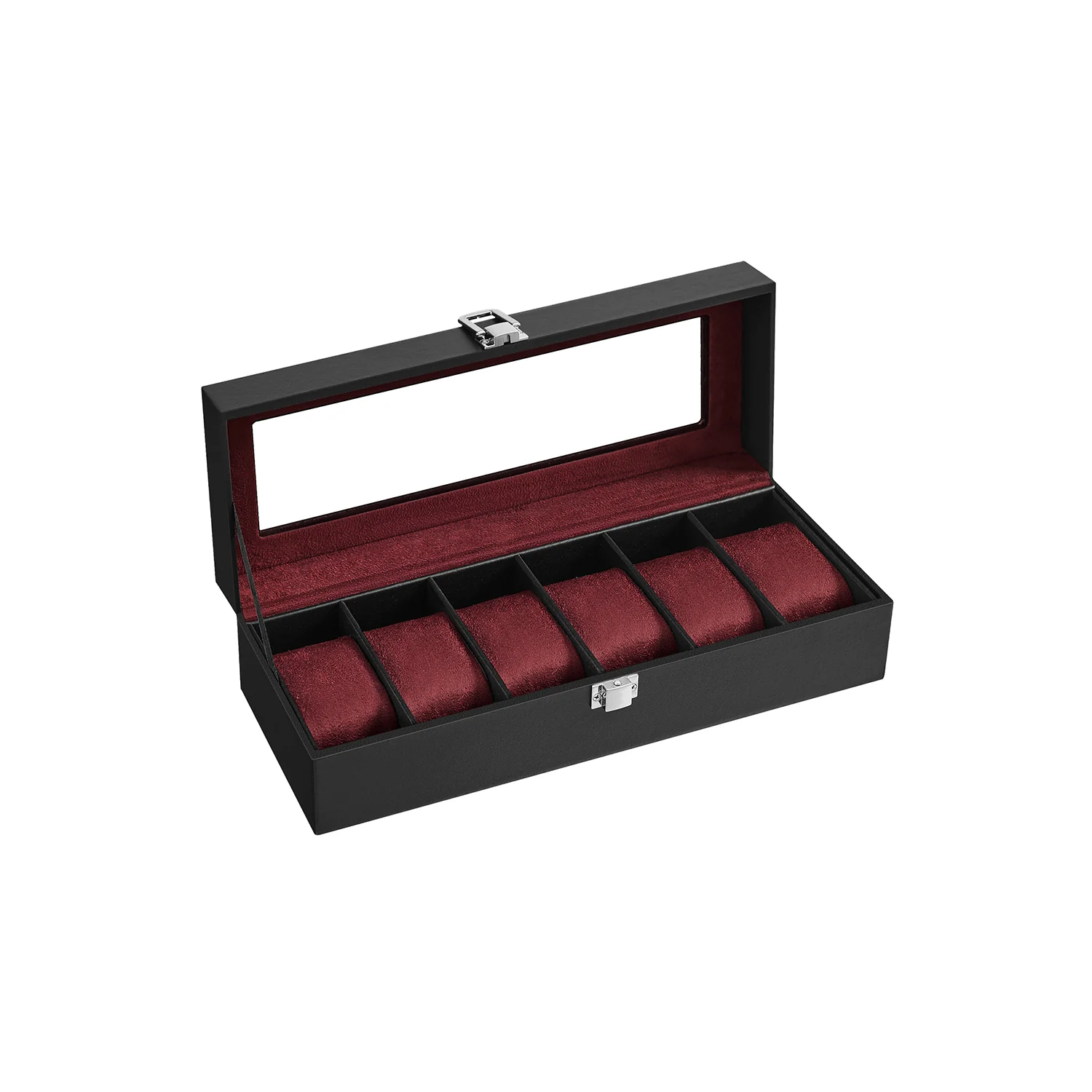 Uhrenbox mit Glasdeckel und Metallverschluss - Image 3