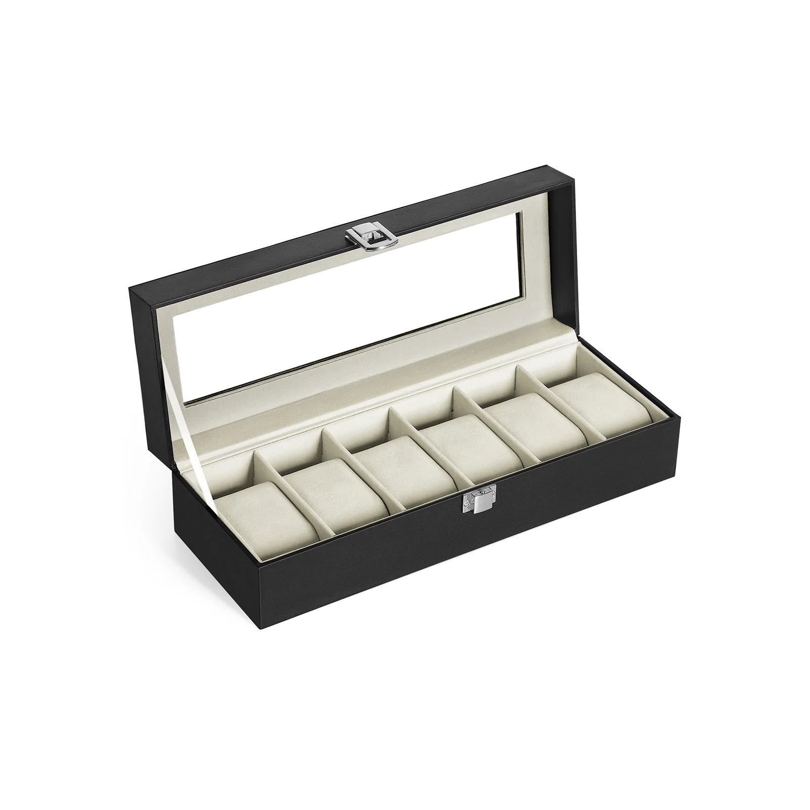 Uhrenbox mit Glasdeckel und Schloss - Image 2