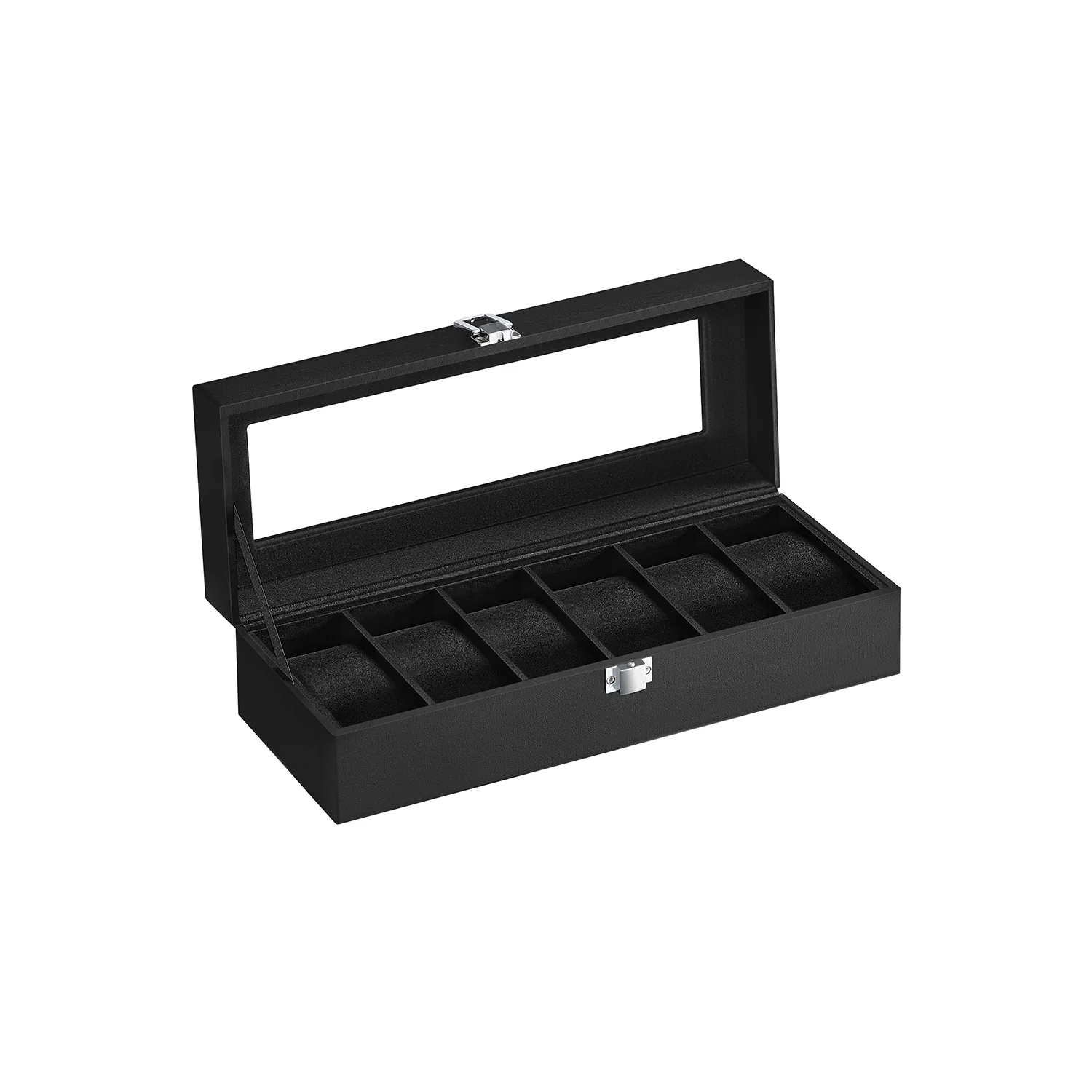 Uhrenbox mit Glasdeckel und Schloss - Image 3