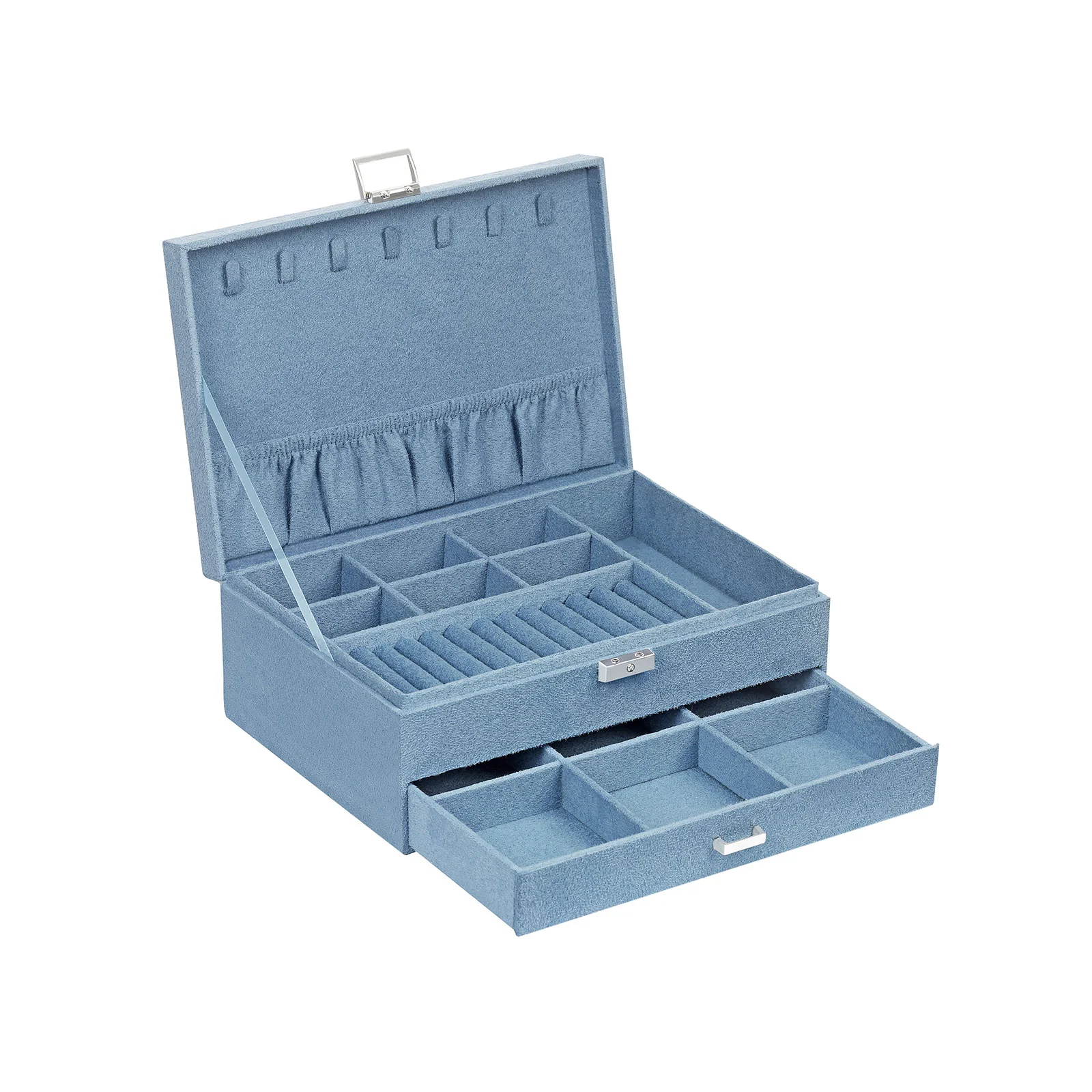 Verschließbare Schmuckbox mit 2 Ebenen - Image 2