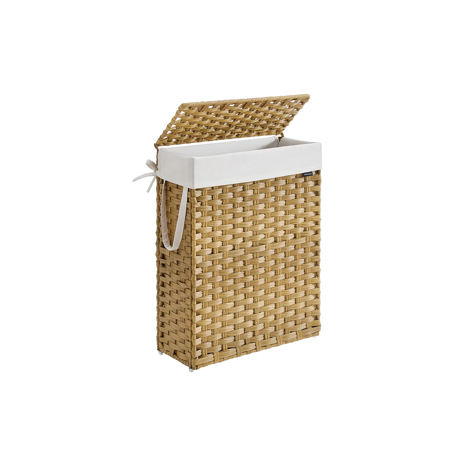 Wäschekorb aus synthetischem Rattan mit Deckel - Image 2