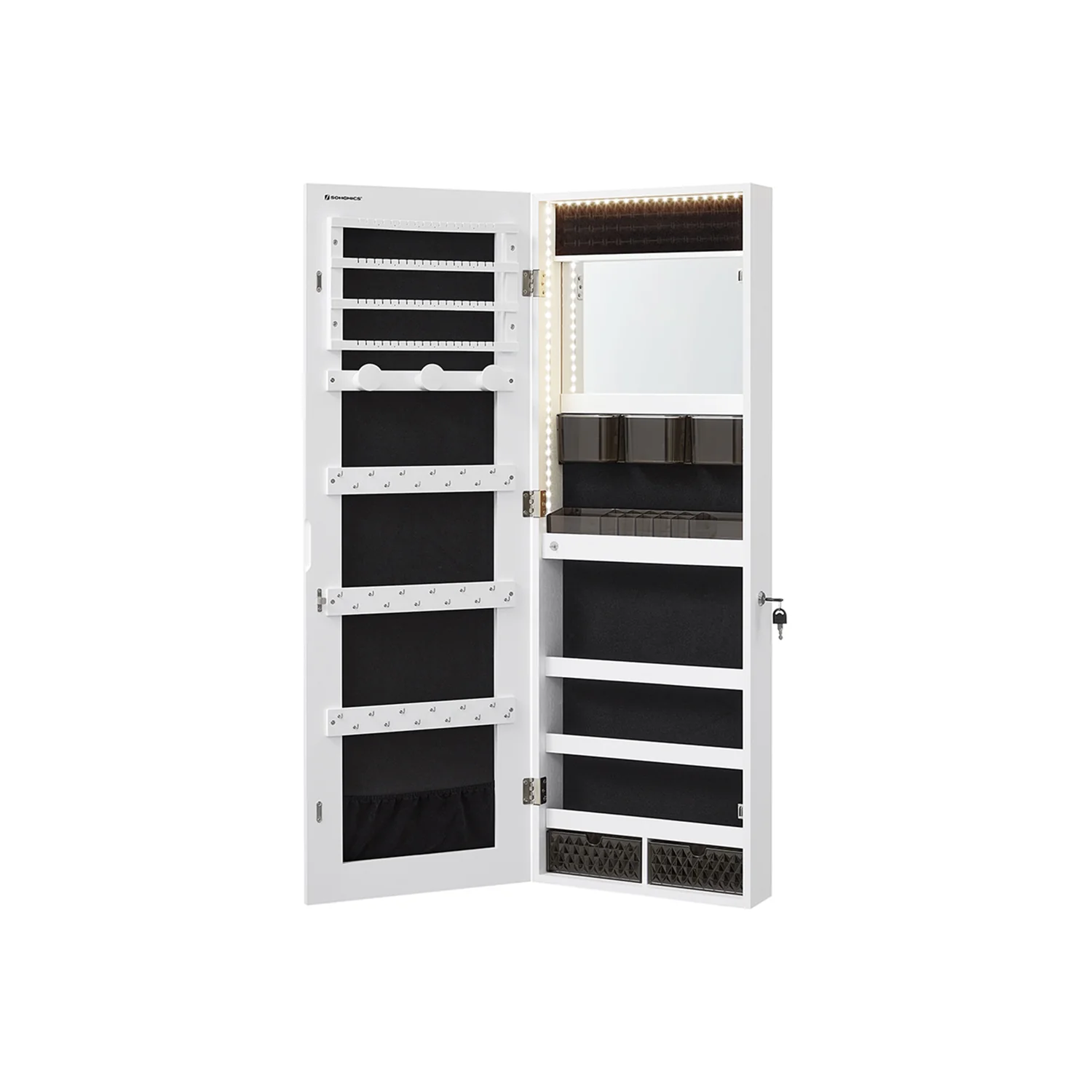 Wandschrank mit Ganzkörperspiegel