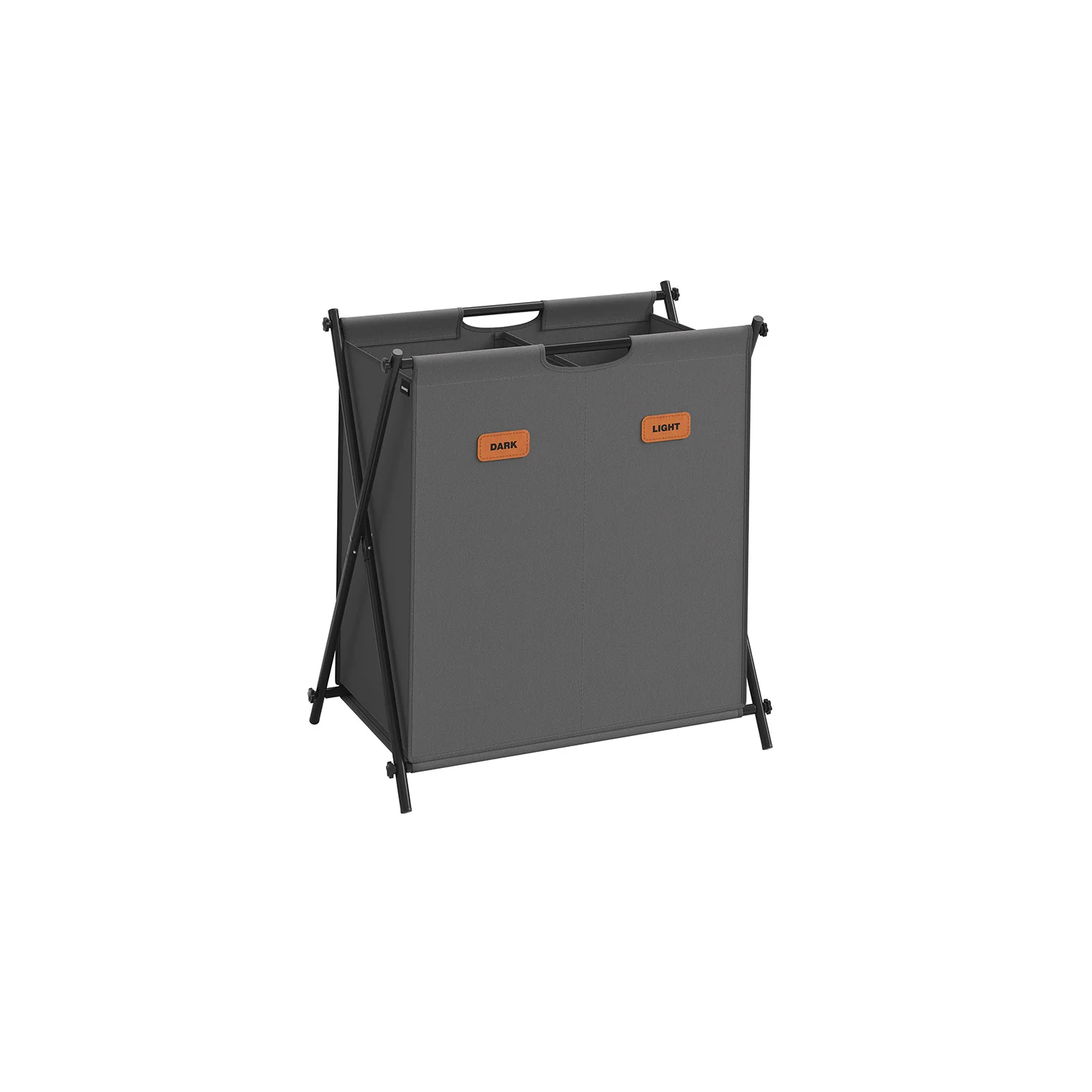 Wäschekorb 115 Liter mit 2 Fächern tintenschwarz - Image 2