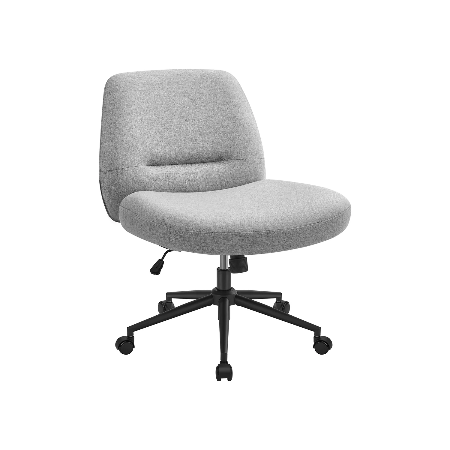 Bürostuhl mit breiter Sitzfläche und Kreuzfuß taubengrau - Image 4
