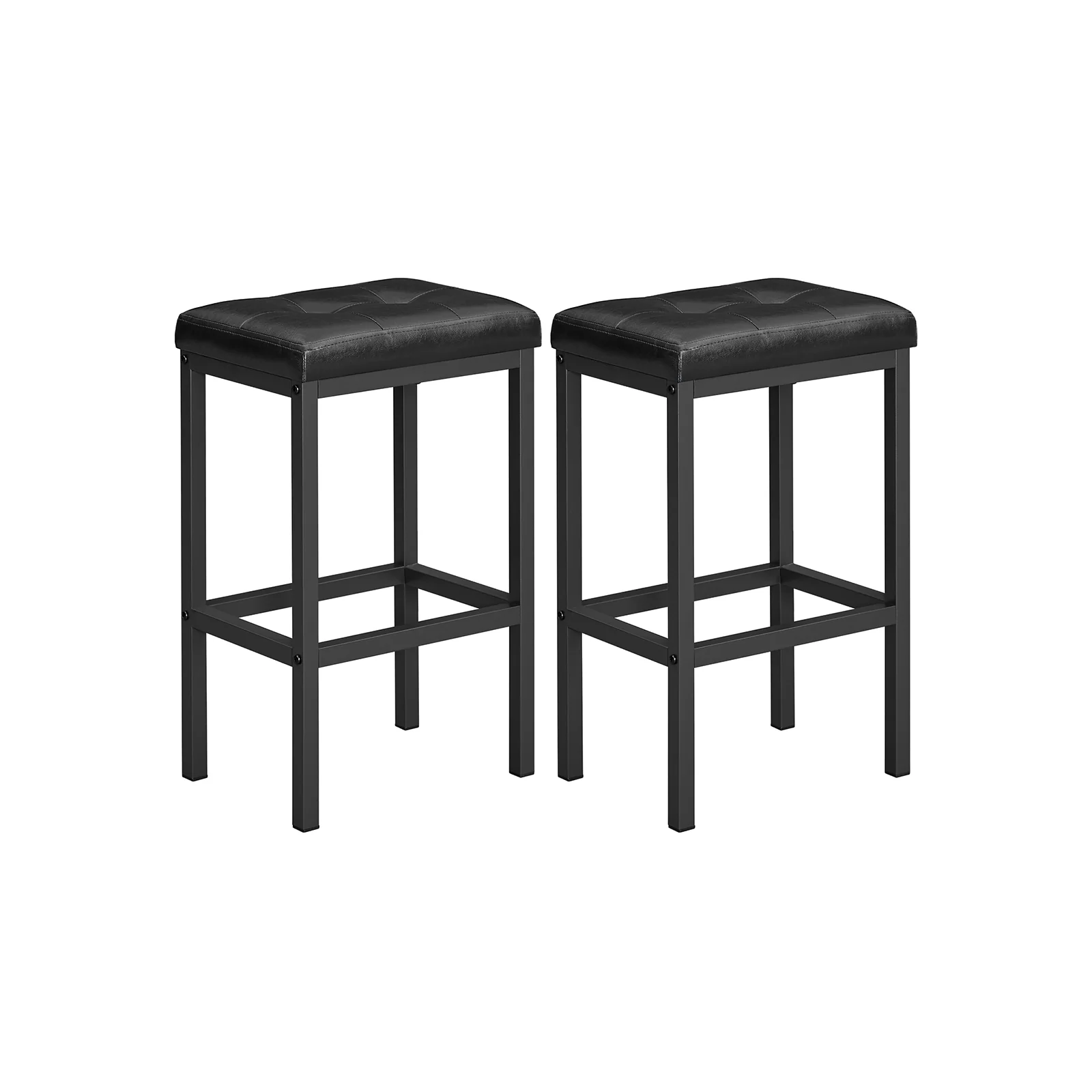 2er-Set Barhocker mit PU-Bezug