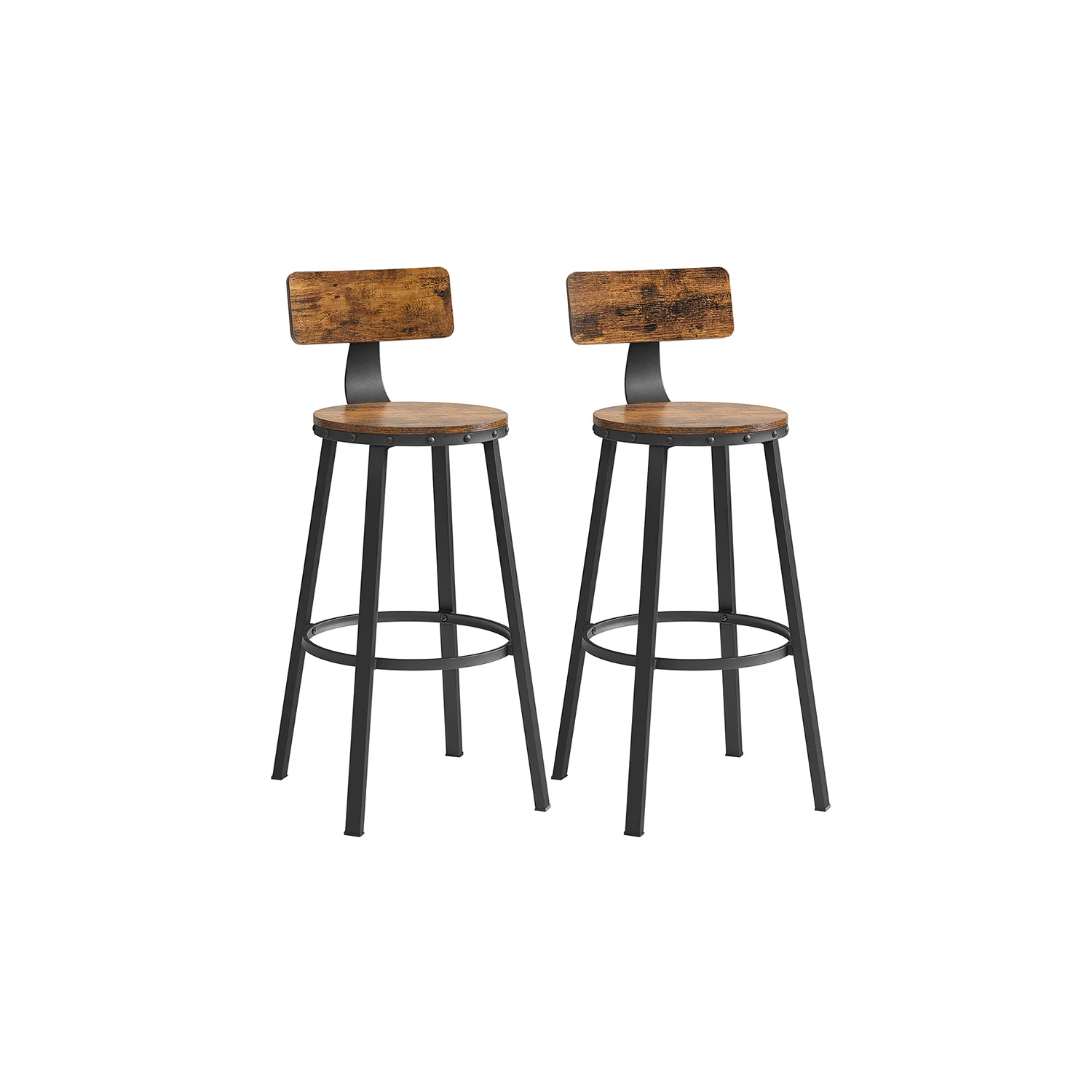 2er Set Barstühle Industrie-Design