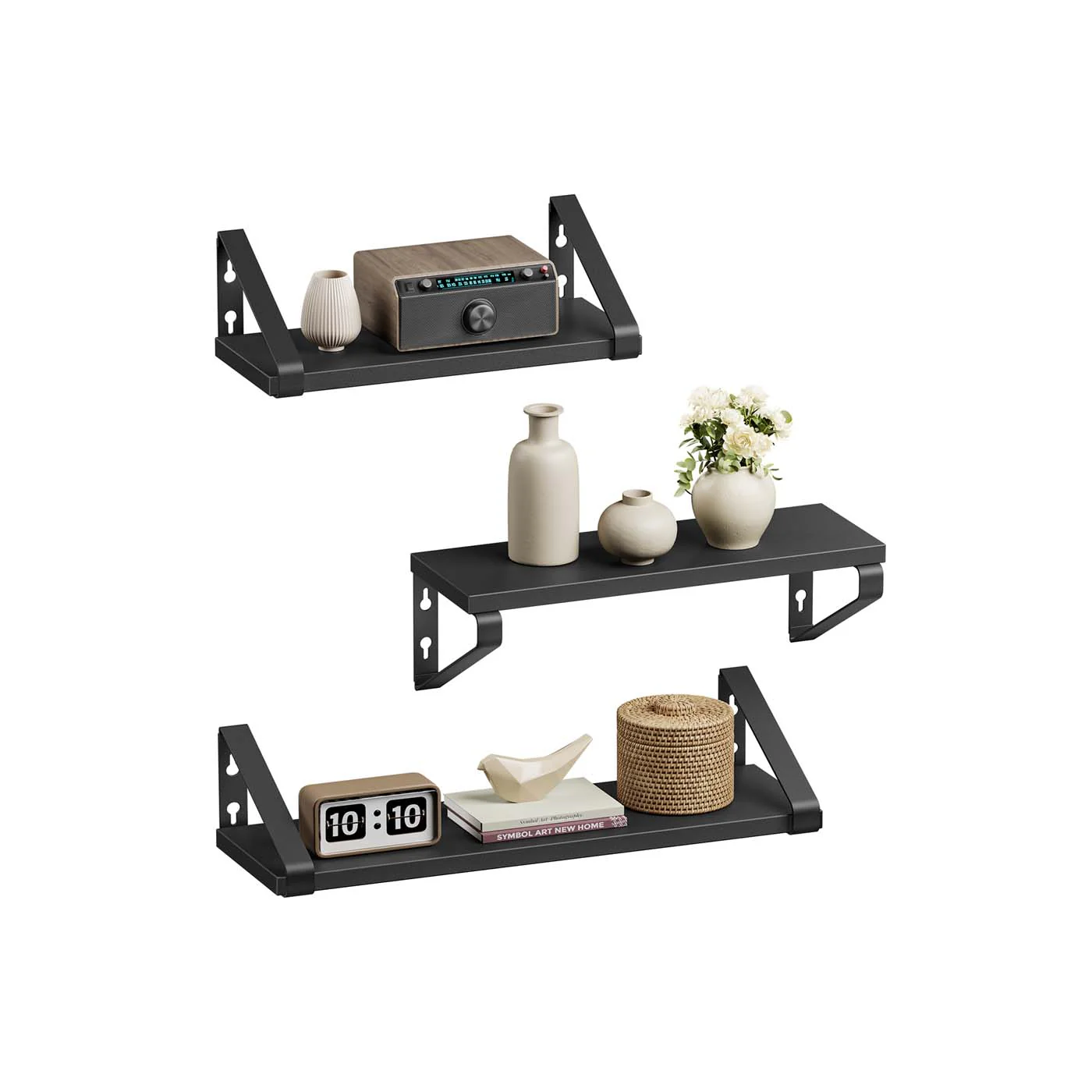 3er-Set Wandregale im Industrie-Design - Image 4