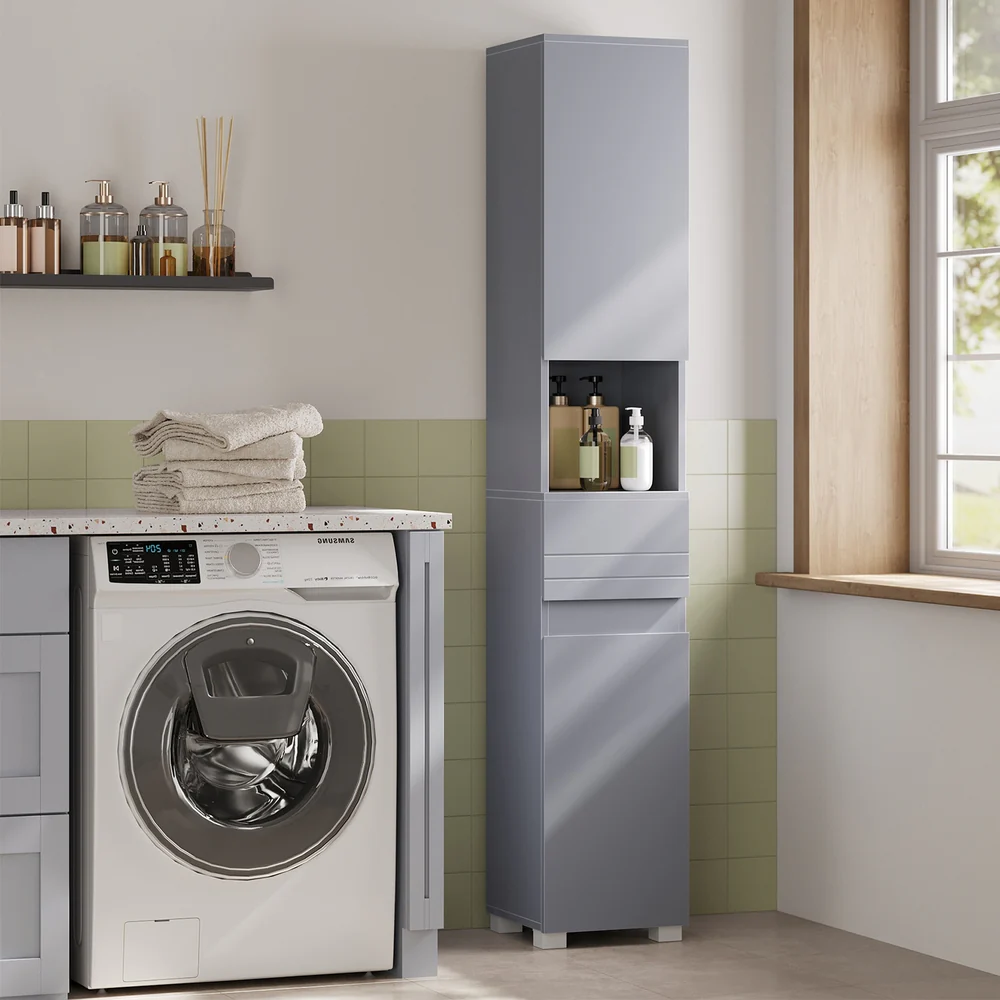 Badezimmerschrank, Badschrank, Badezimmermöbel mit Einer Schublade - Image 2