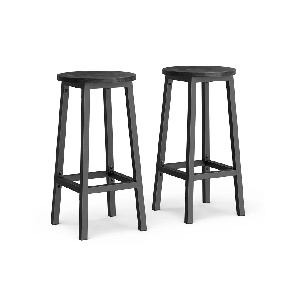 Barhocker 2er Set mit Fußstützen - Image 2