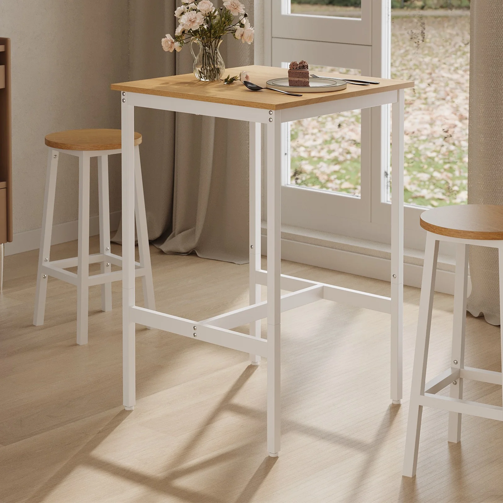 Bartisch mit Stahlgestell hoch - Image 4