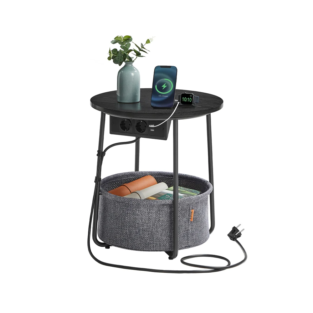 Beistelltisch mit Ladestation und Steckdose
