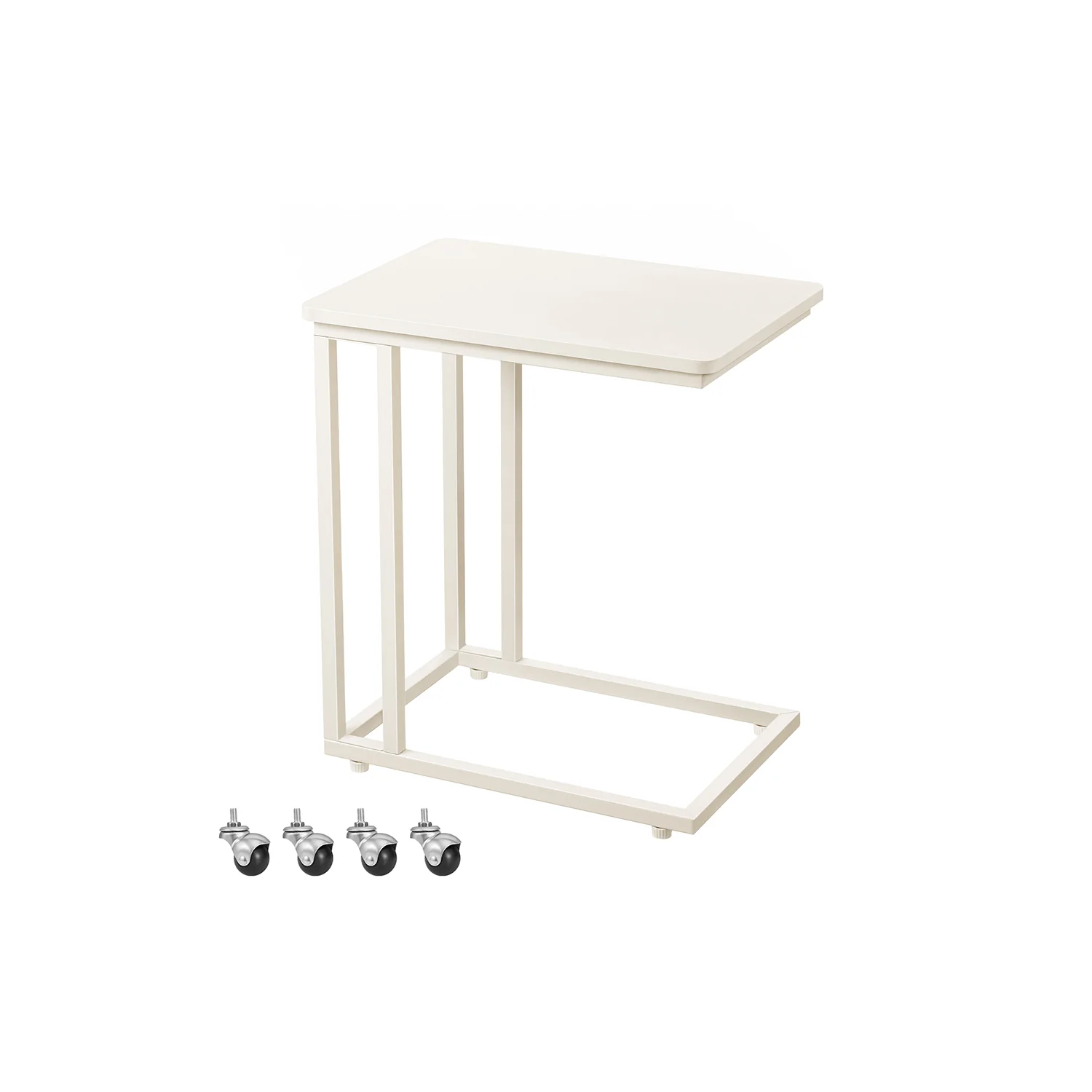 Beistelltisch mit Rollen C-Form Industrie-Design - Image 2