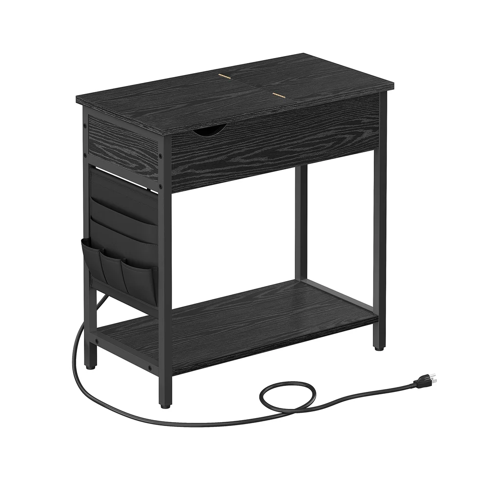 Beistelltisch mit Steckdosen und Stoff-Organizer - Image 2