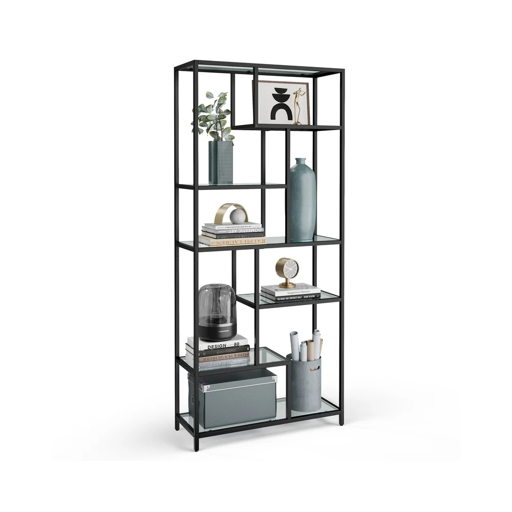Bücherregal mit 6 Ablagen gold-transparent - Image 2