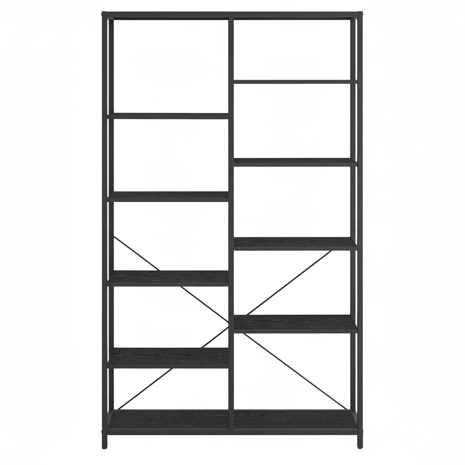 Bücherregal 5 Ebenen mit 10 offenen Fächern - Image 2