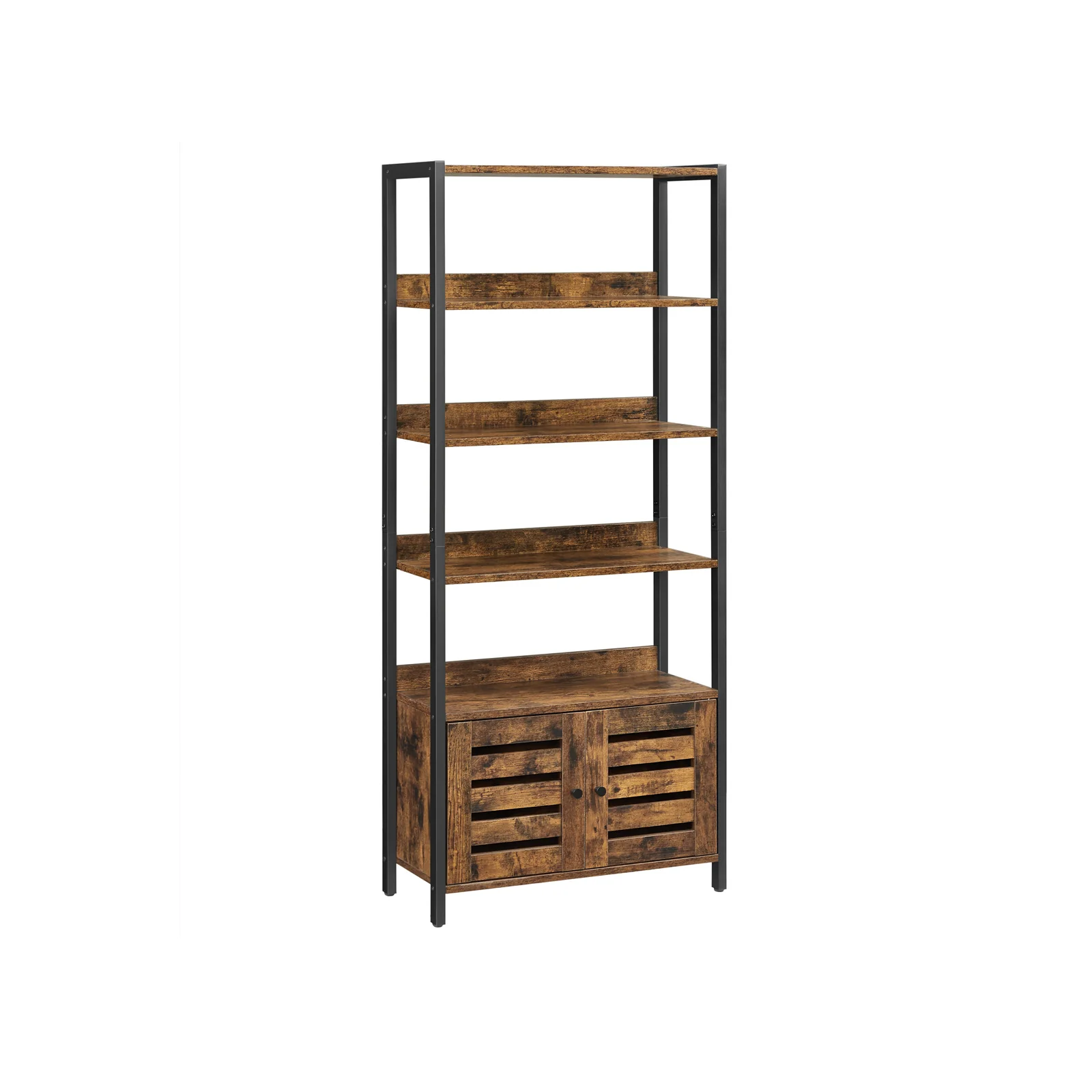 Bücherregal vintagebraun-schwarz