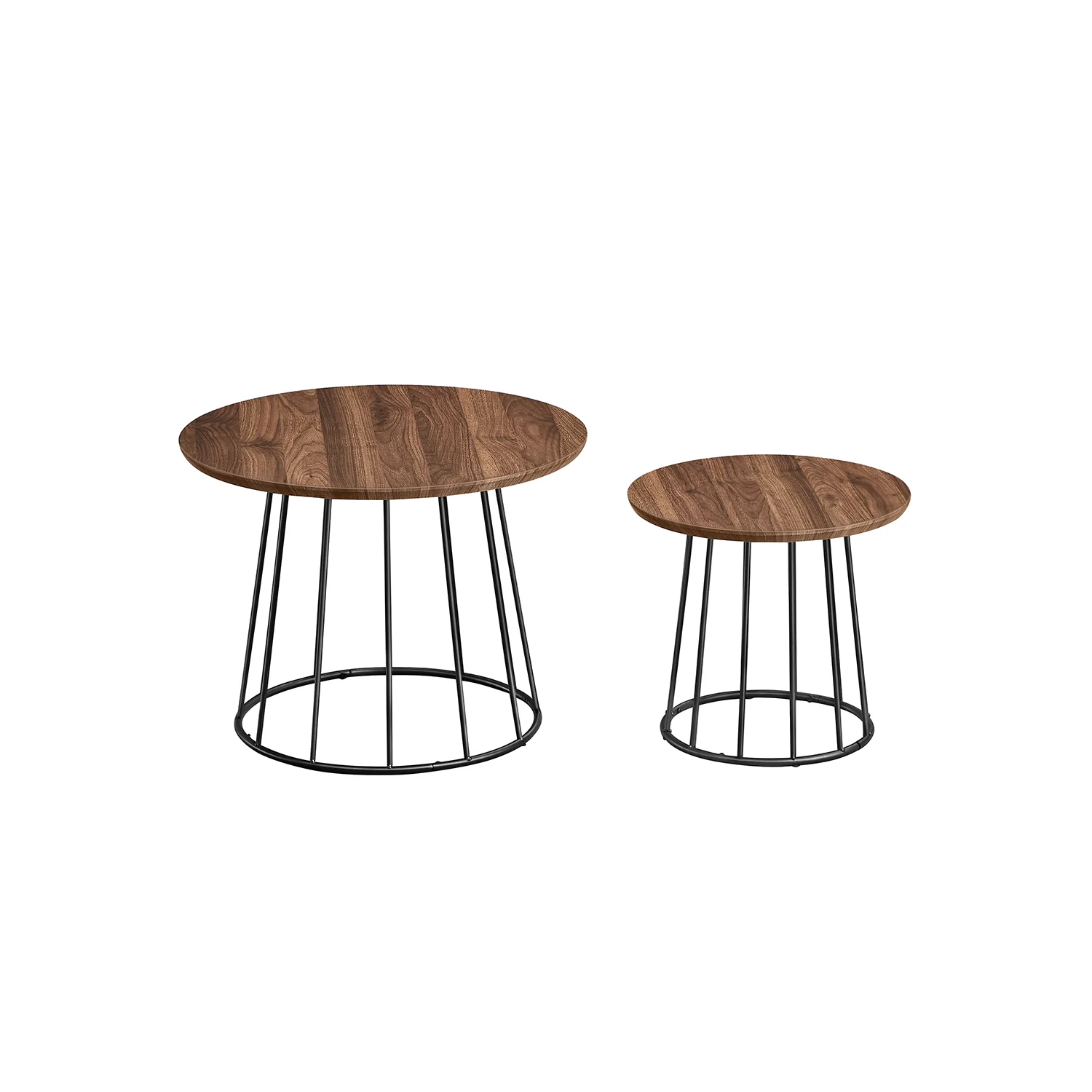 Couchtisch 2er Set mit Stahlgestell ebenholzschwarz - Image 3