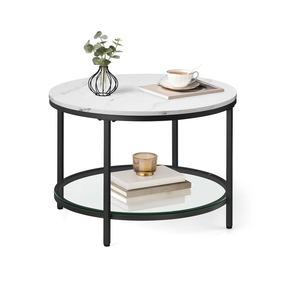 Couchtisch mit 2 Ablagen für Wohnzimmer - Image 5