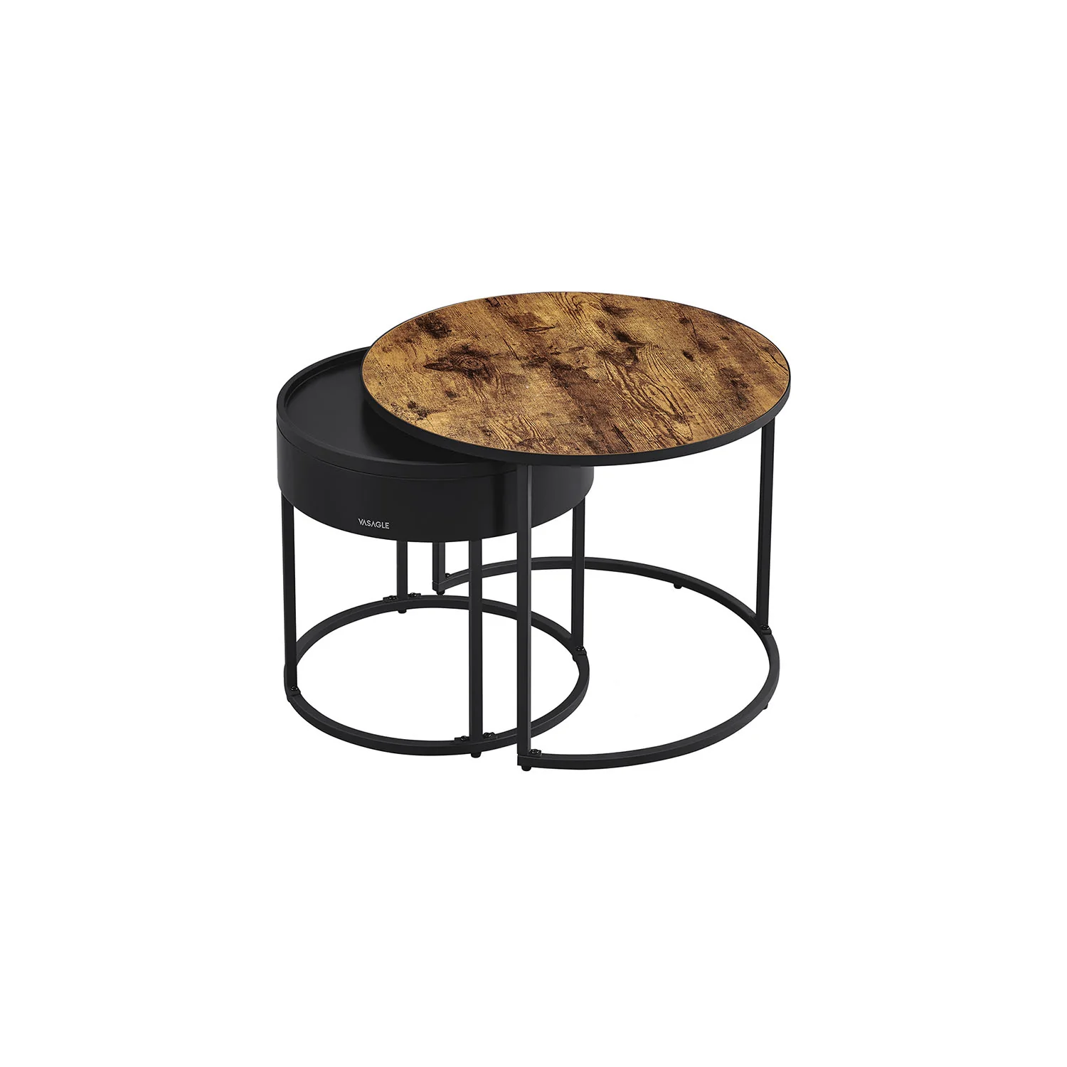 Couchtisch rund 2er Set
