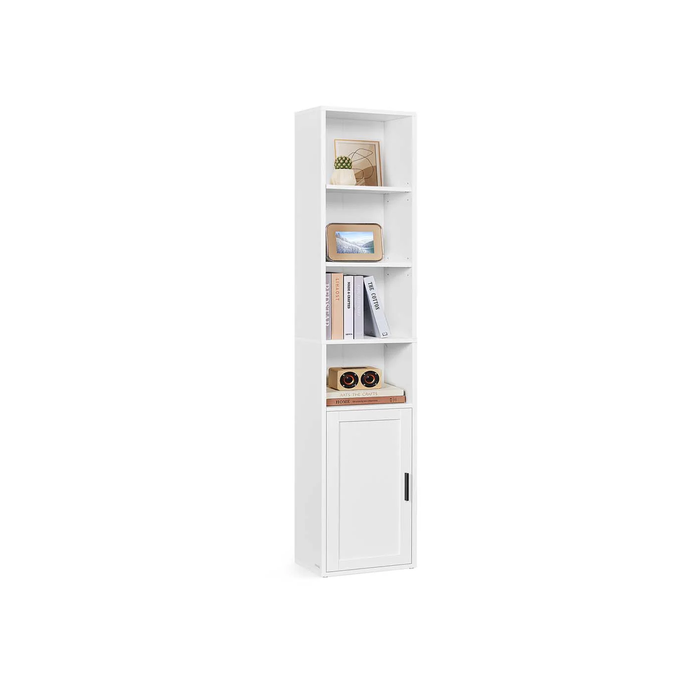 Custos Collection - Hohes Bücherregal mit Tür aus Holz - Image 2