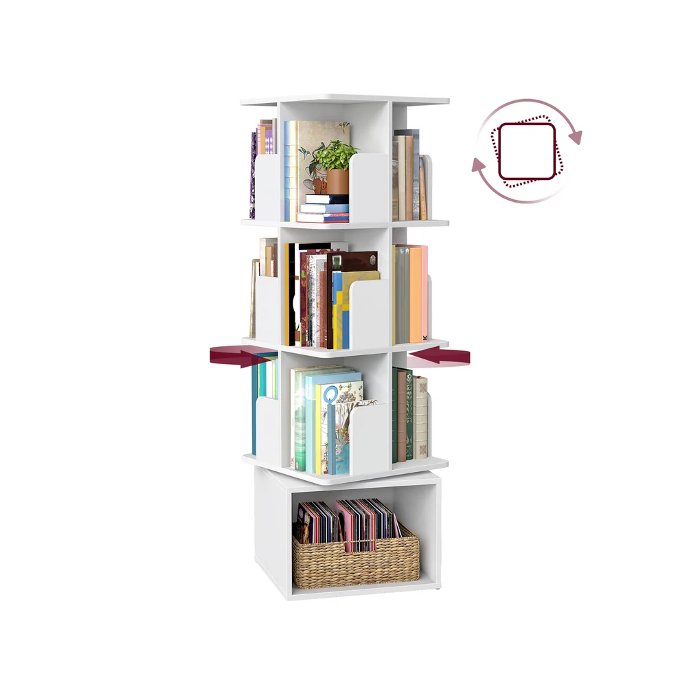 Custos Kollektion - Drehbares Bücherregal mit offenen Fächern