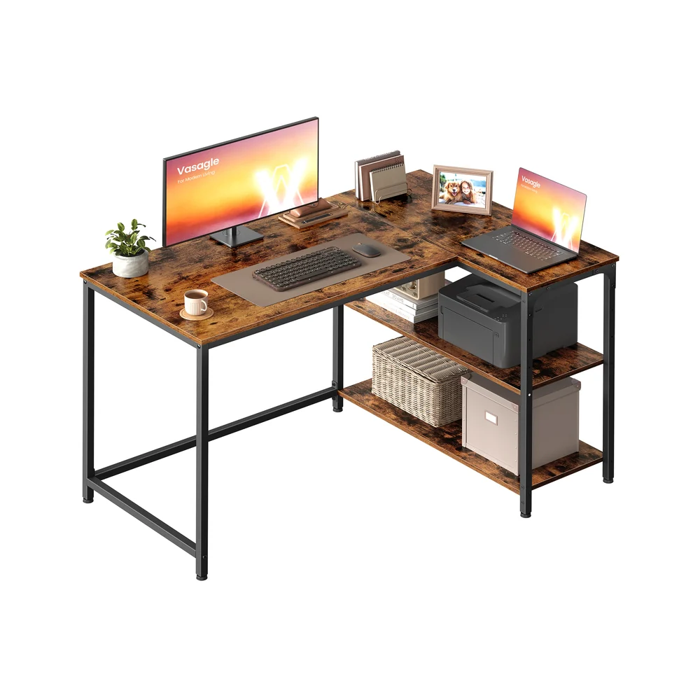 Eckschreibtisch in L Form mit Stauraum für Homeoffice - Image 3