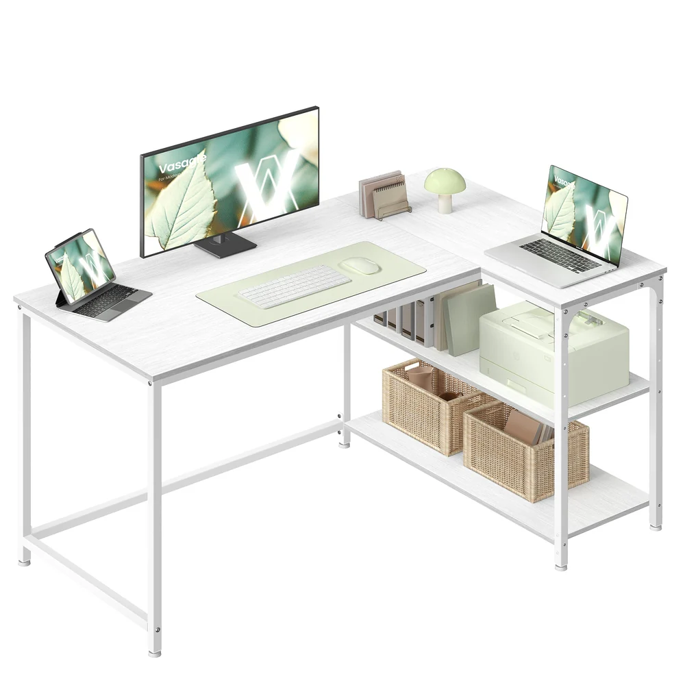 Eckschreibtisch in L Form mit Stauraum für Homeoffice - Image 8