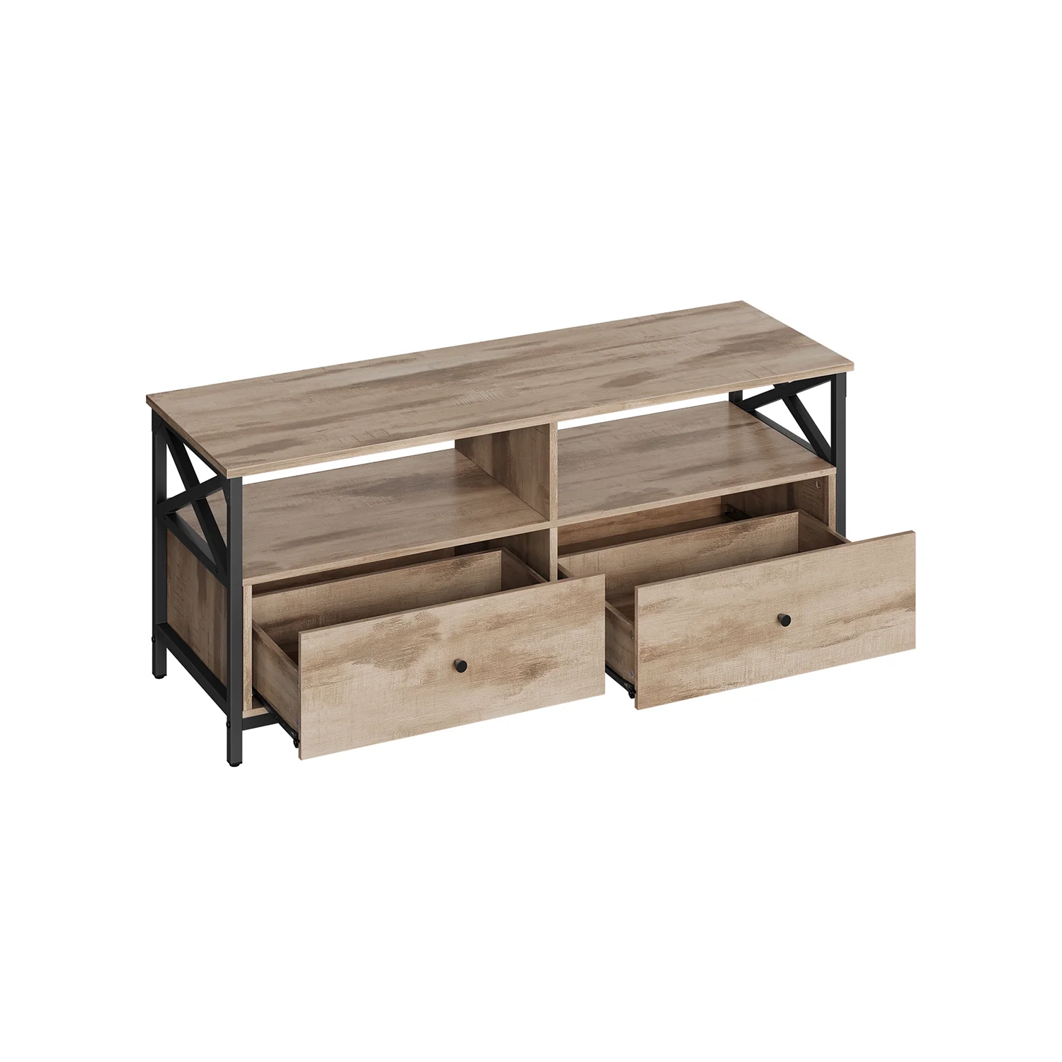 TV-Schrank mit 2 Schubladen und 2 offenen Fächern - Image 3