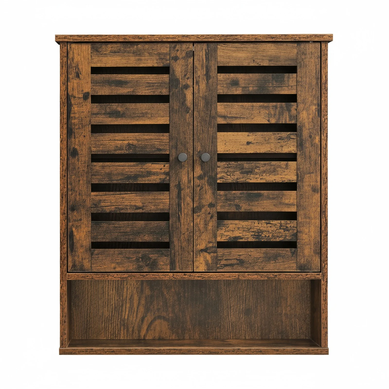 Hängeschrank mit 2 Türen Vintagebraun