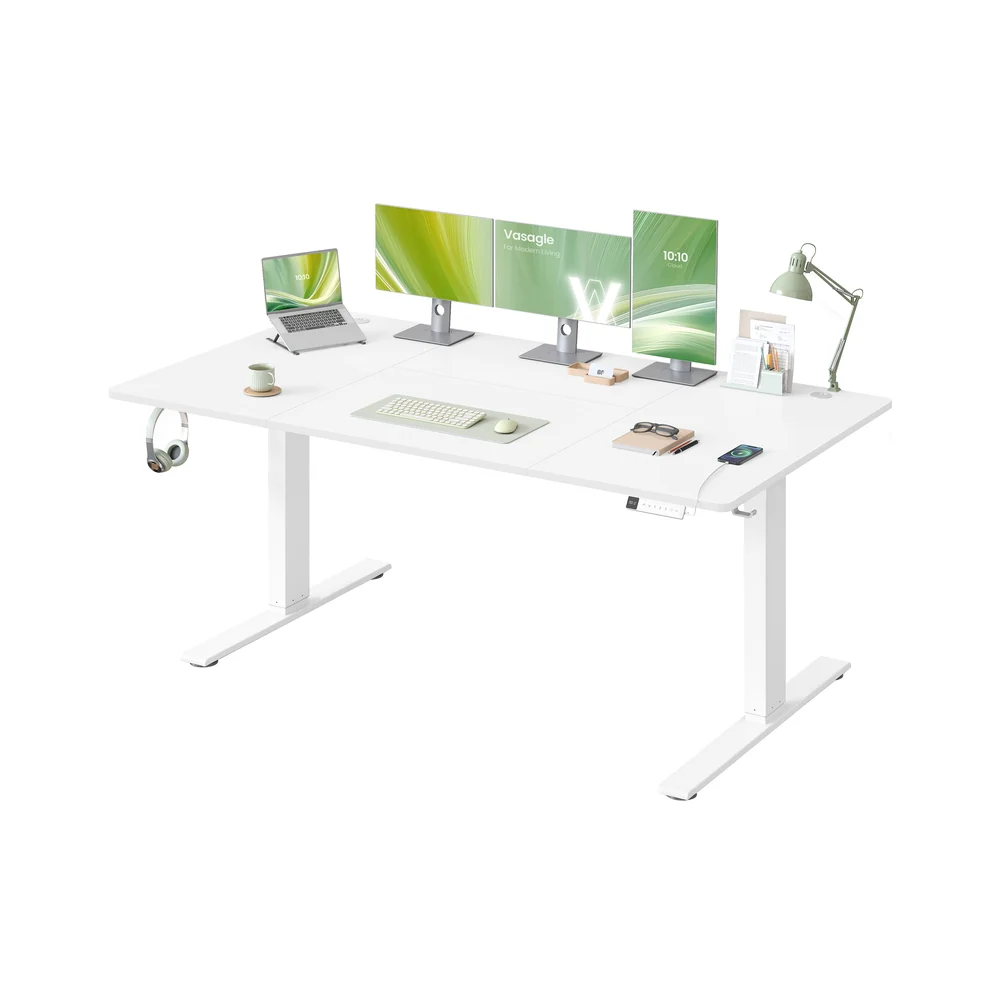 Höhenverstellbarer Schreibtisch mit USB Anschluss und Speicherfunktion - Image 9