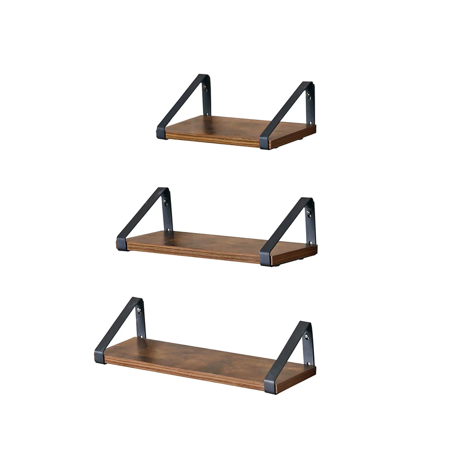 Industrie-Look Wandregale 3er Set